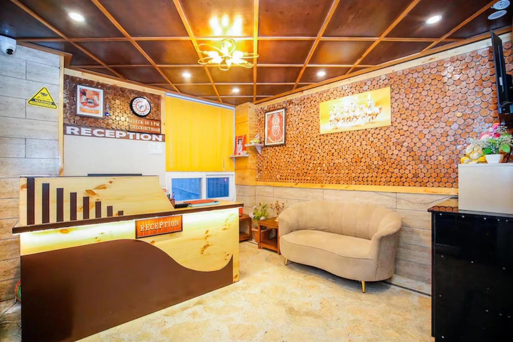 Lobby or reception in The Landour Wood House