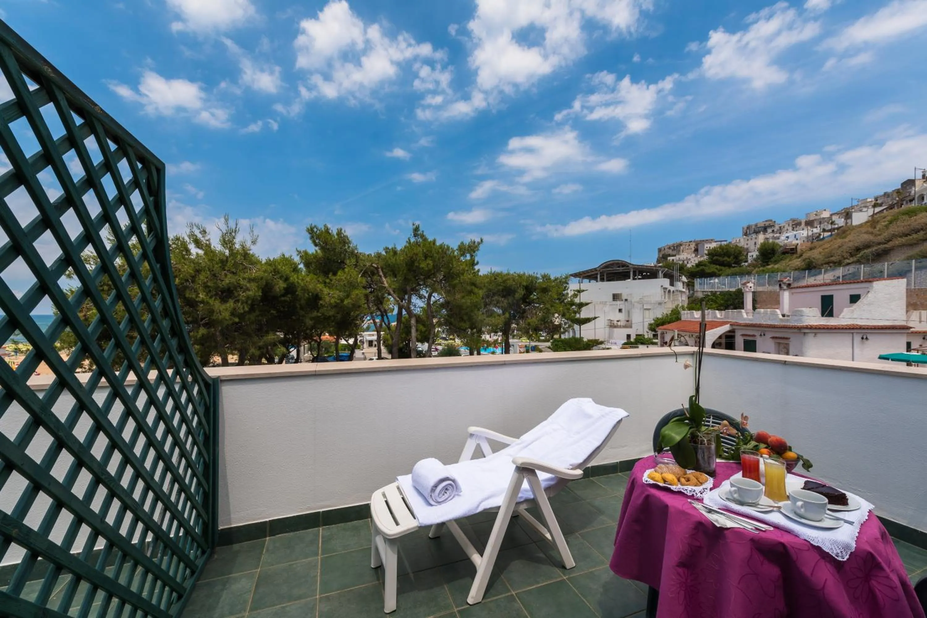 Balcony/Terrace in Albergo Villa A Mare