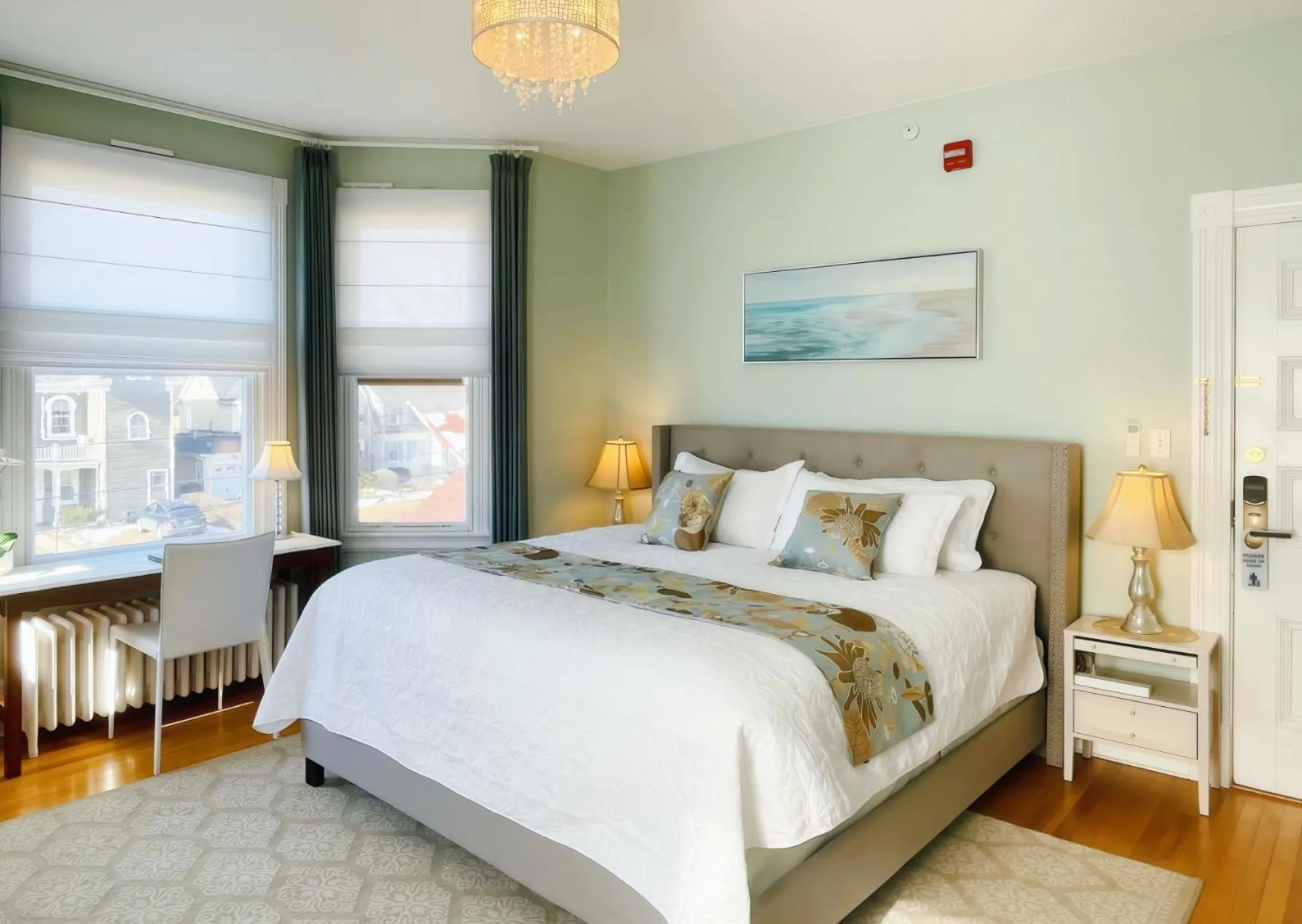 Bed in The Eden Hall Inn