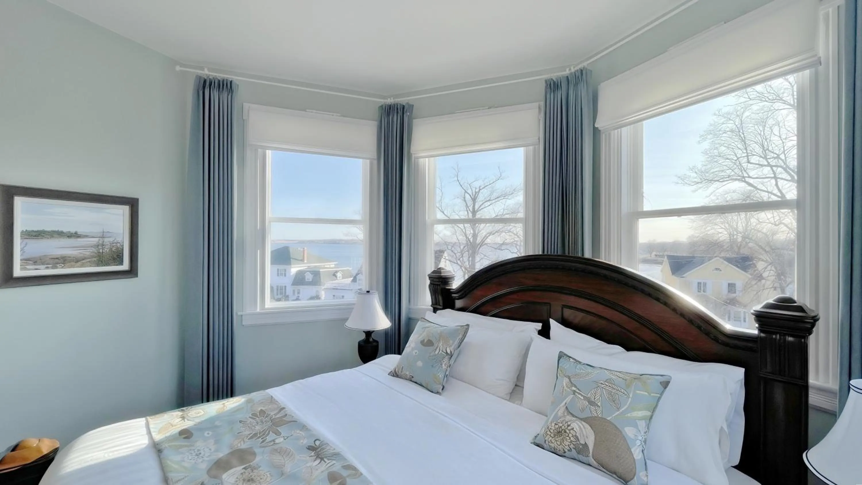 Bed in The Eden Hall Inn