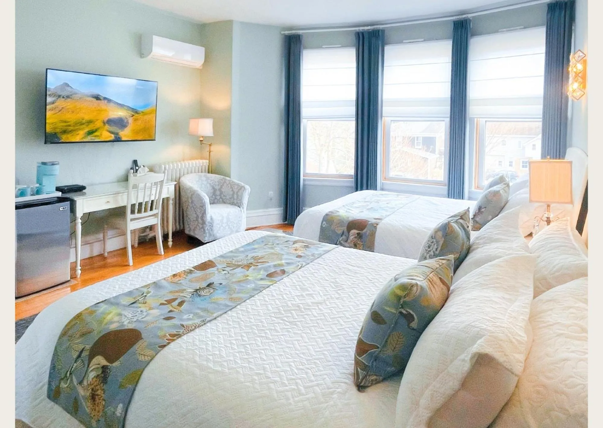 Bed in The Eden Hall Inn