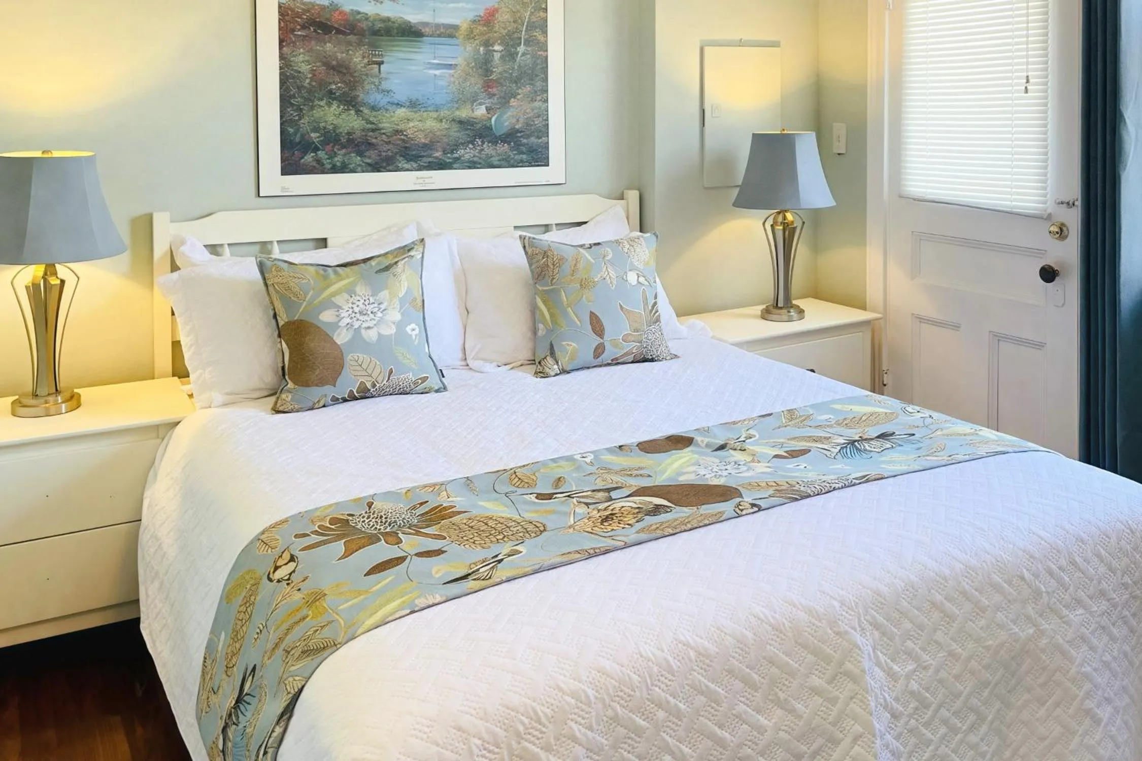 Bed in The Eden Hall Inn