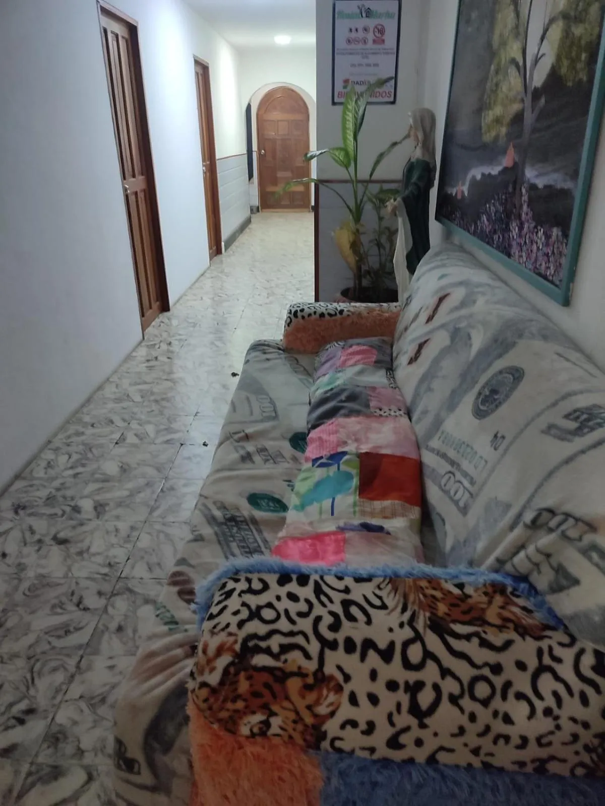 Lobby or reception in Hostal Marhú