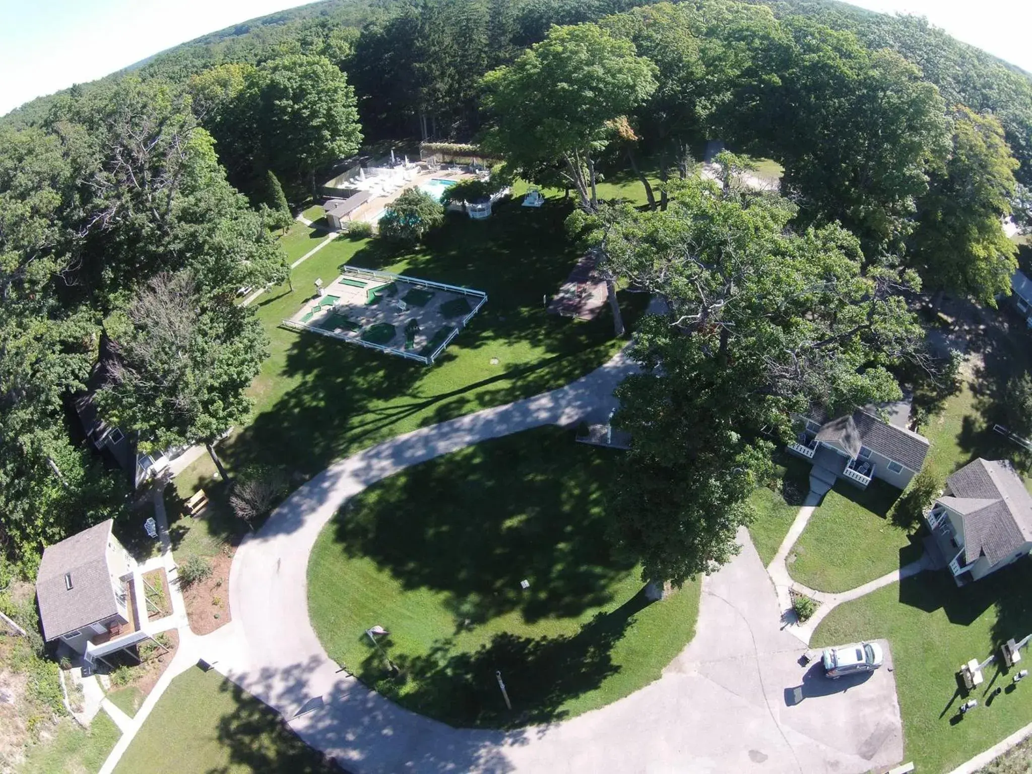 Bird's-eye View in Michillinda Lodge Resort