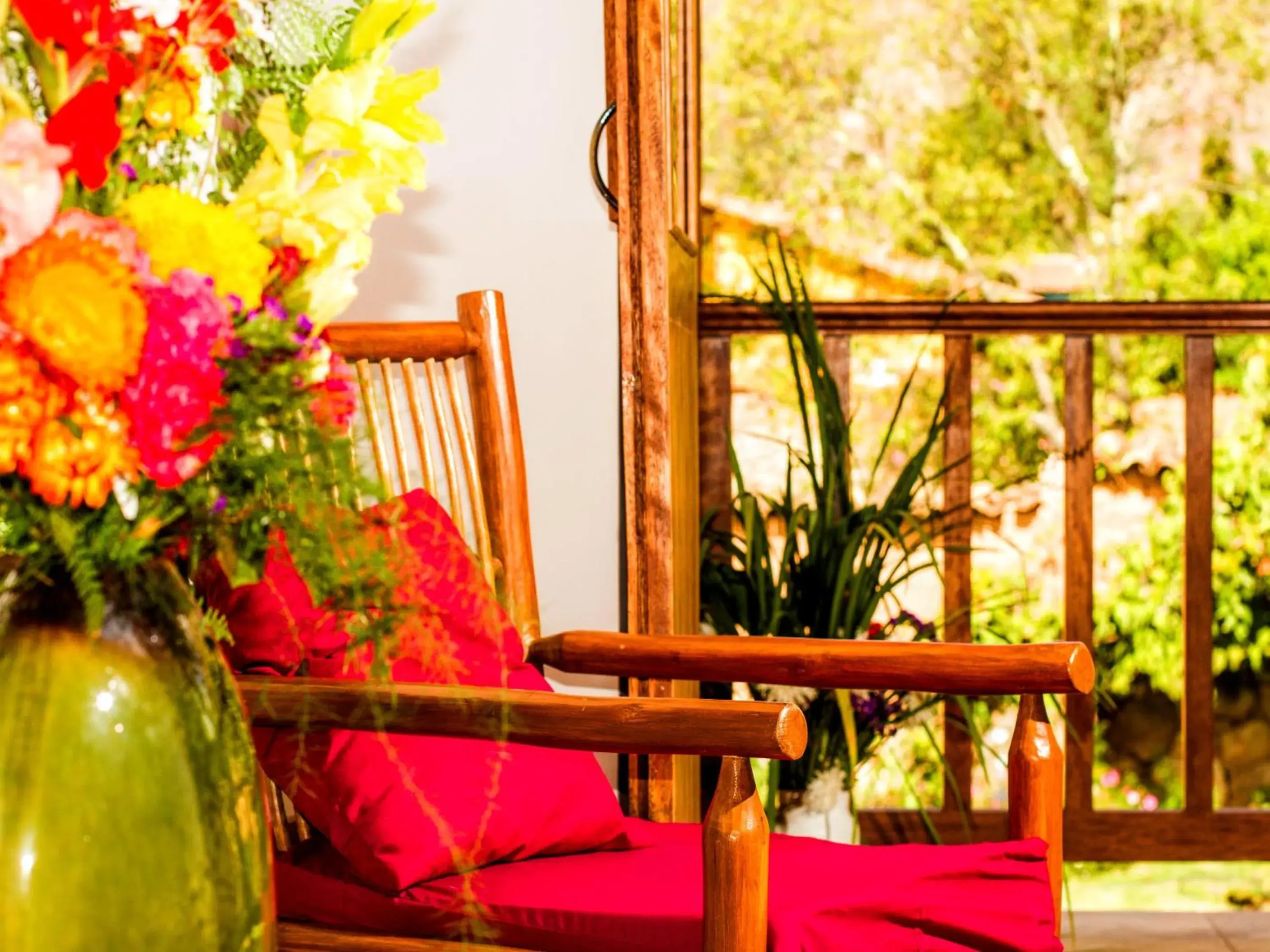 Garden view in Lizzy Wasi Urubamba Garden view in Lizzy Wasi Urubamba