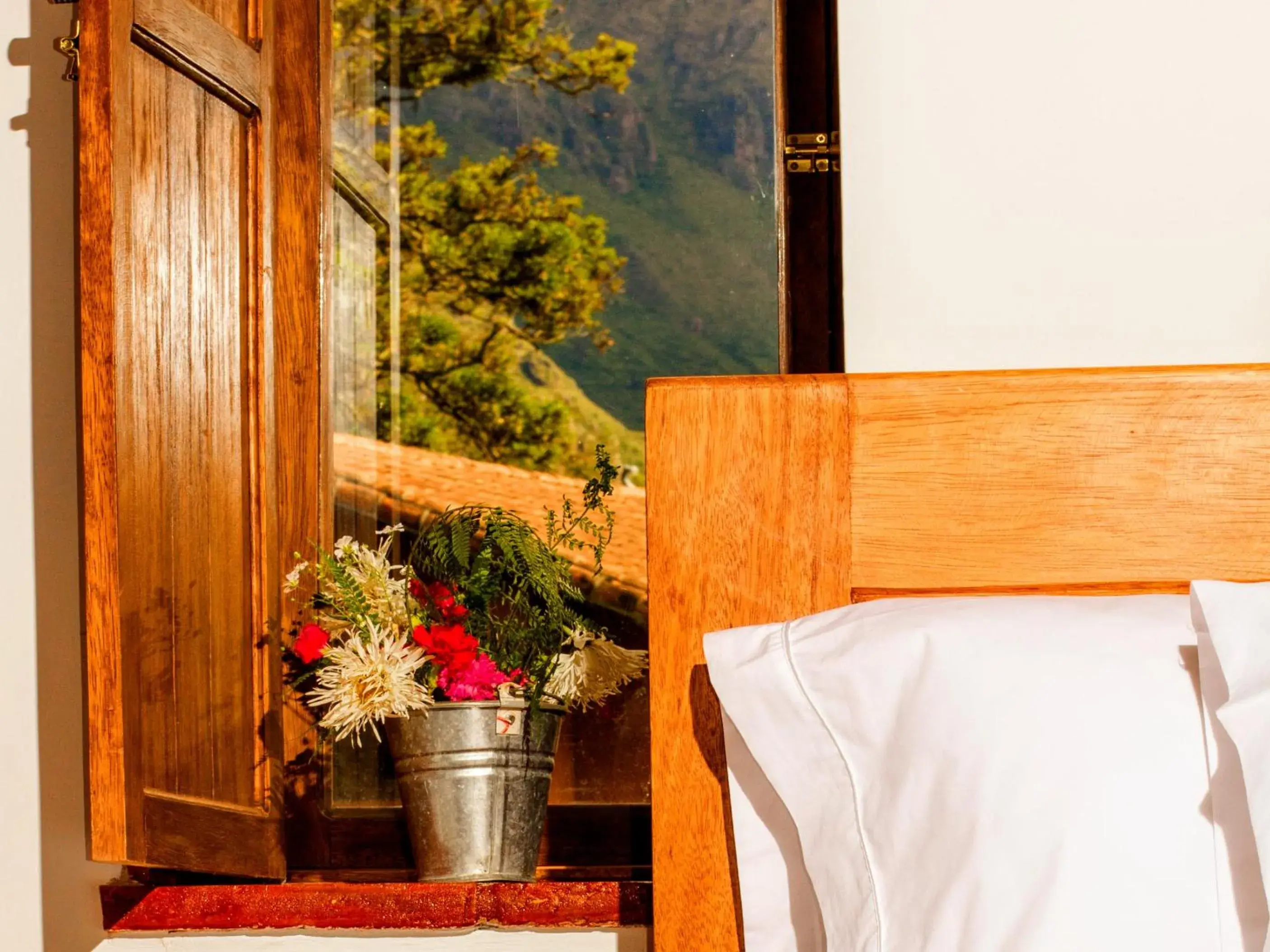 Decorative detail, Bed in Lizzy Wasi Urubamba Decorative detail, Bed in Lizzy Wasi Urubamba