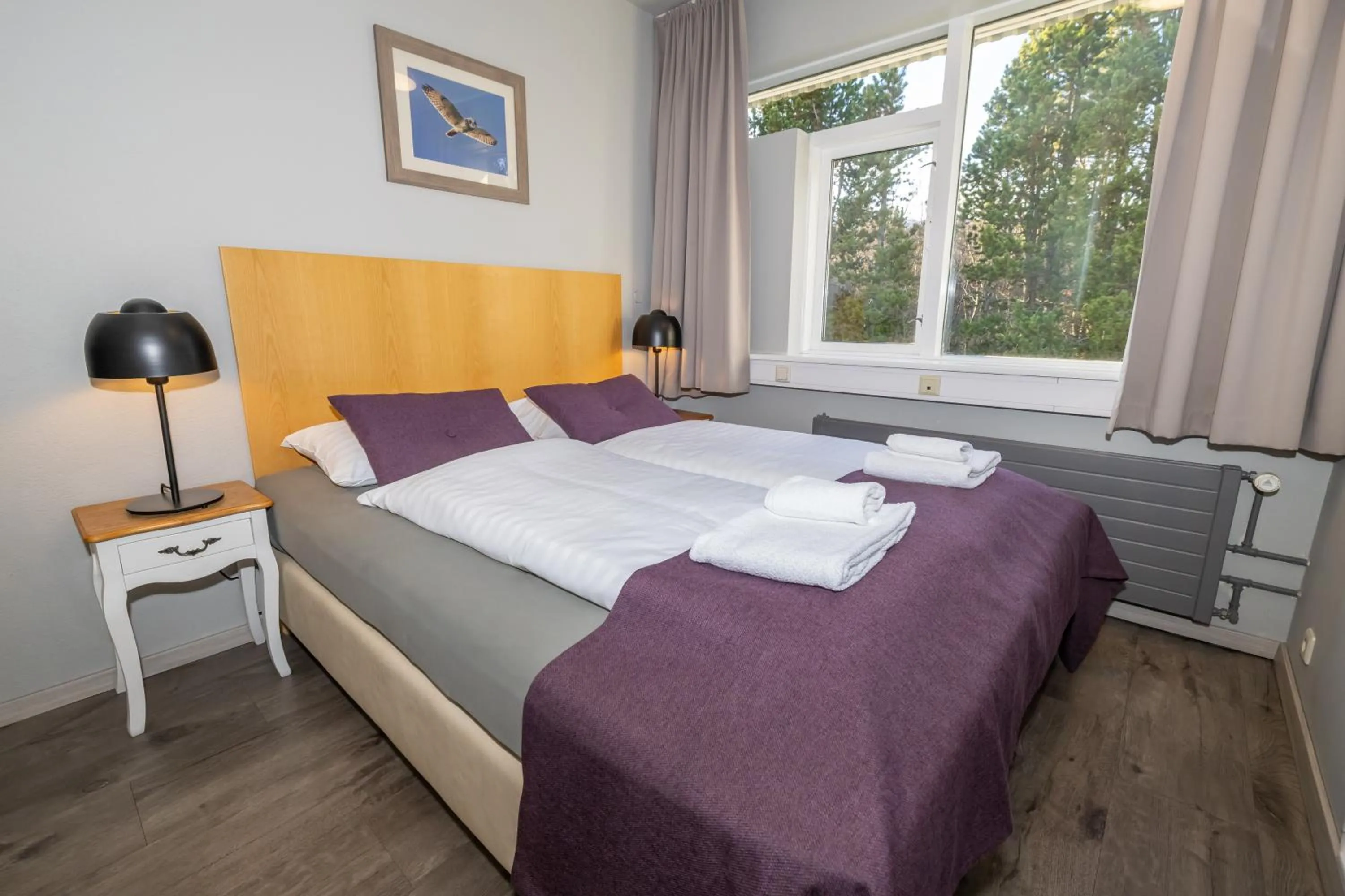 Bedroom, Bed in Hotel Kjarnalundur- Aurora Dream - Lodges and Rooms