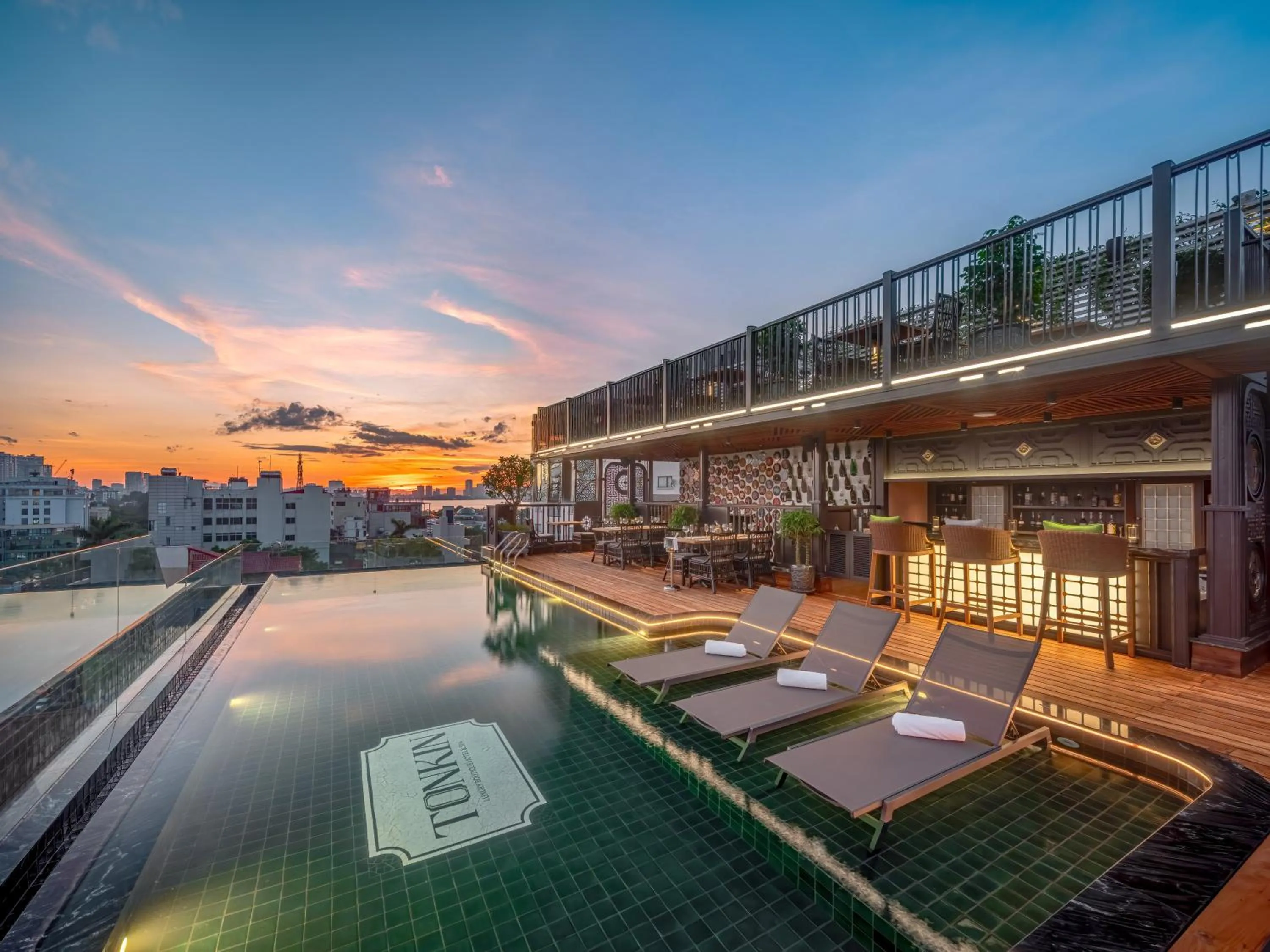 Swimming pool in Tonkin Luxury Boutique Hotel & Spa