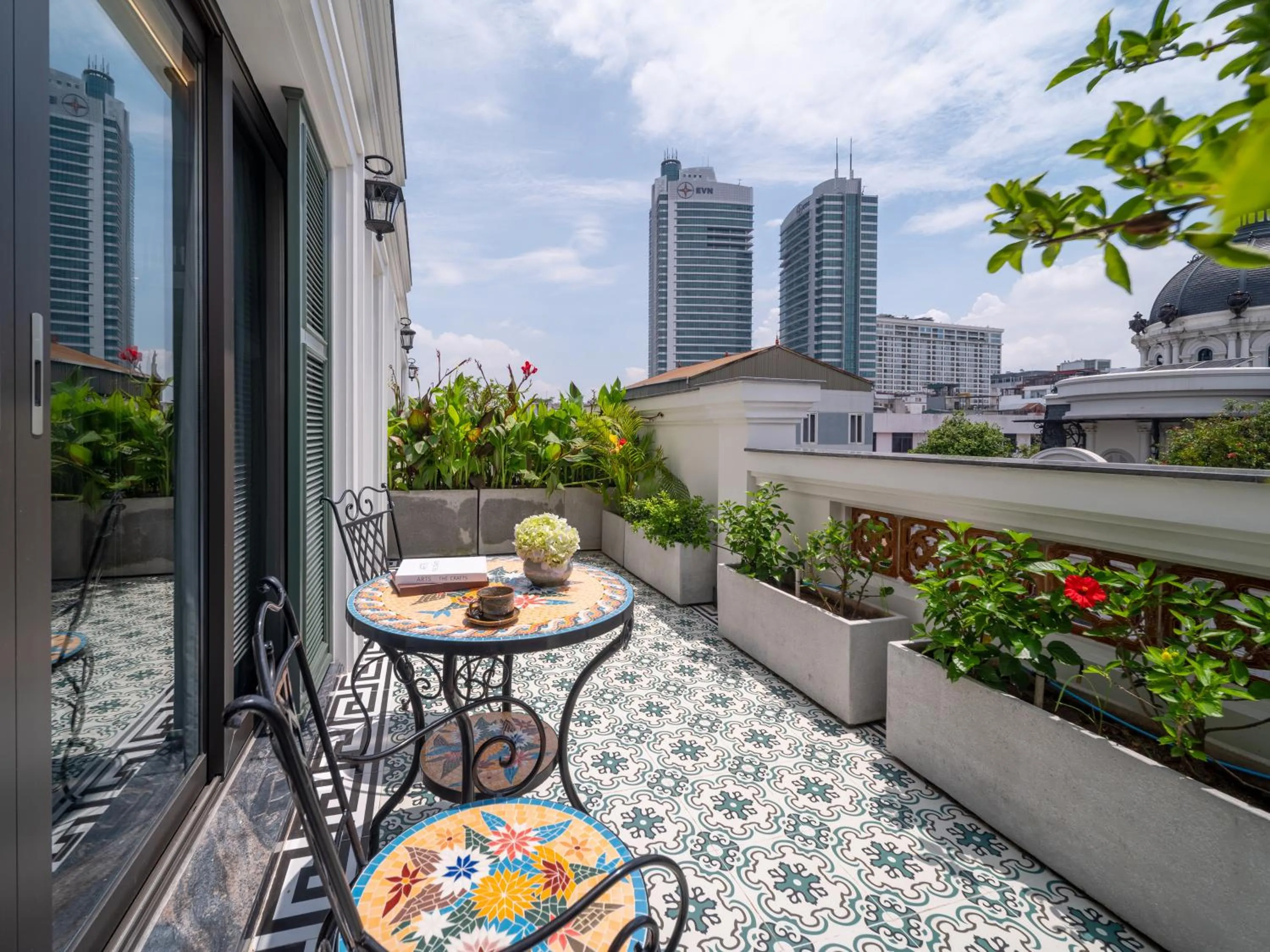 Patio in Tonkin Luxury Boutique Hotel & Spa