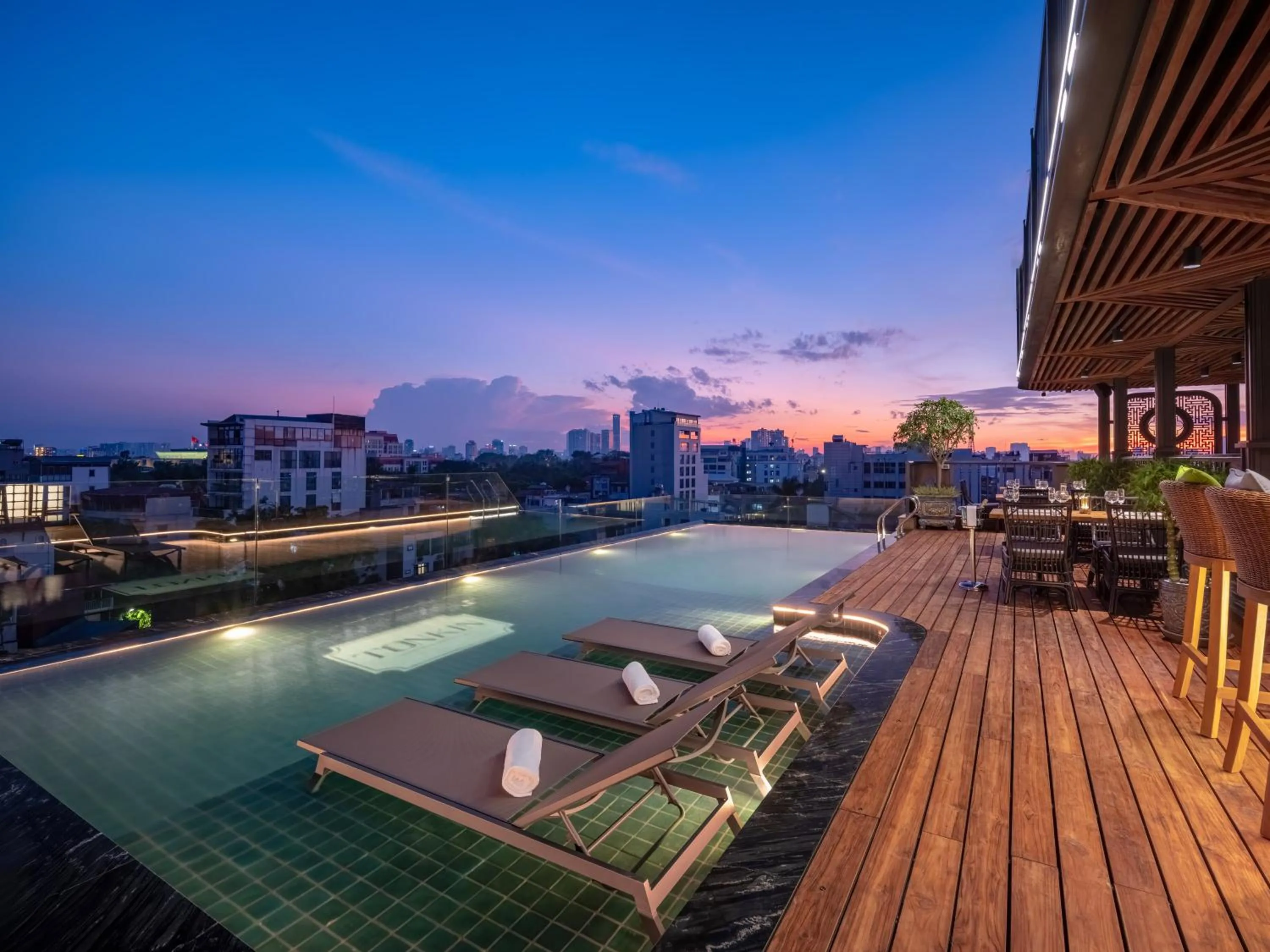 Swimming pool in Tonkin Luxury Boutique Hotel & Spa
