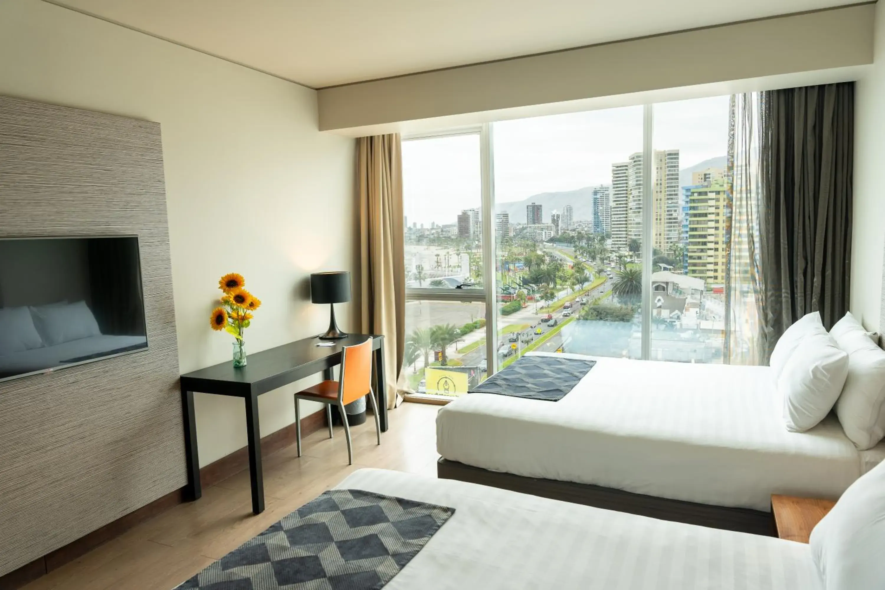 Bed in Hotel Terrado Cavancha Bed in Hotel Terrado Cavancha