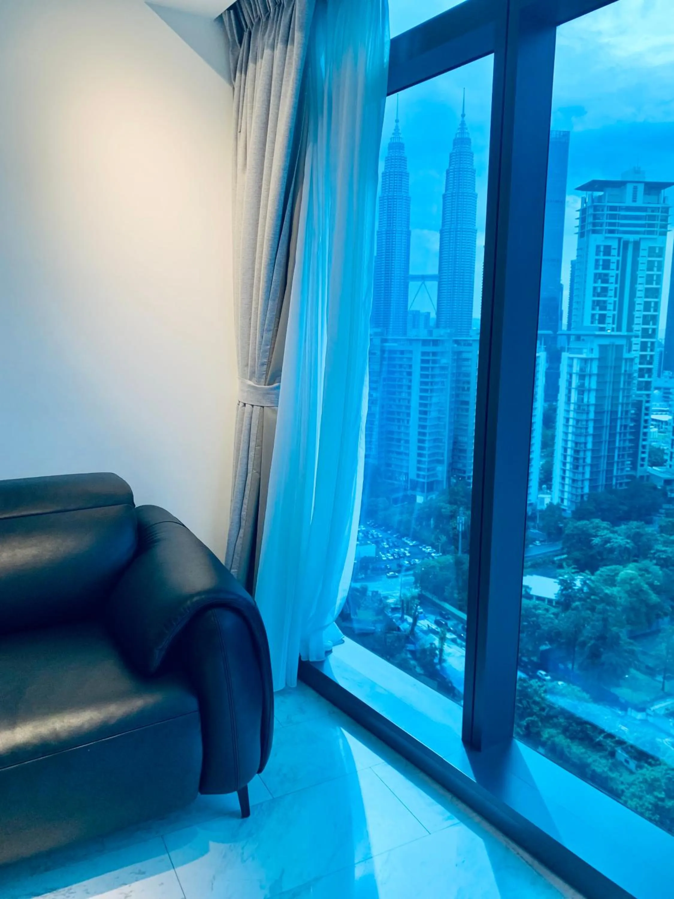 Living room in Eaton Residences By Luna