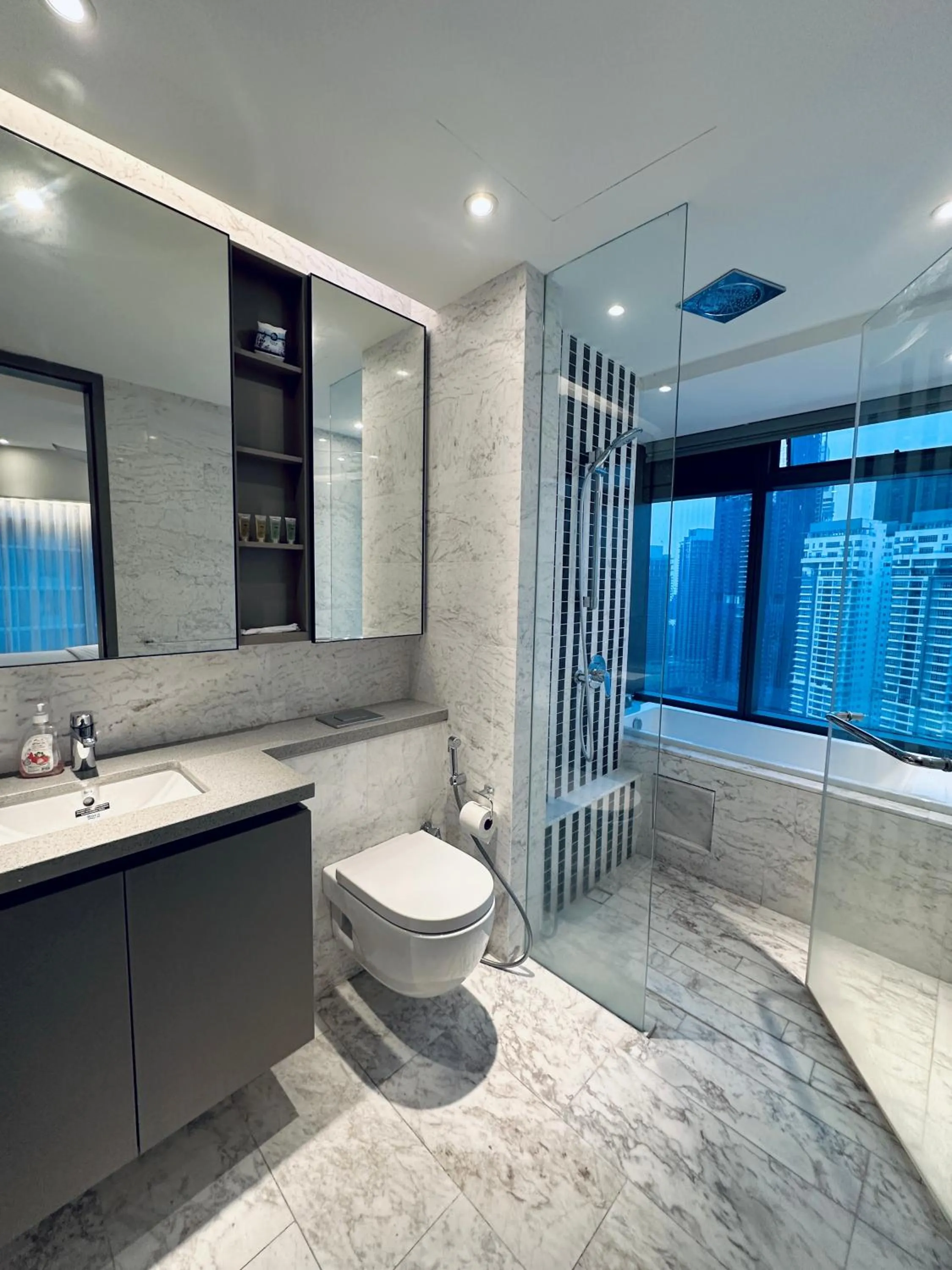 Shower in Eaton Residences By Luna