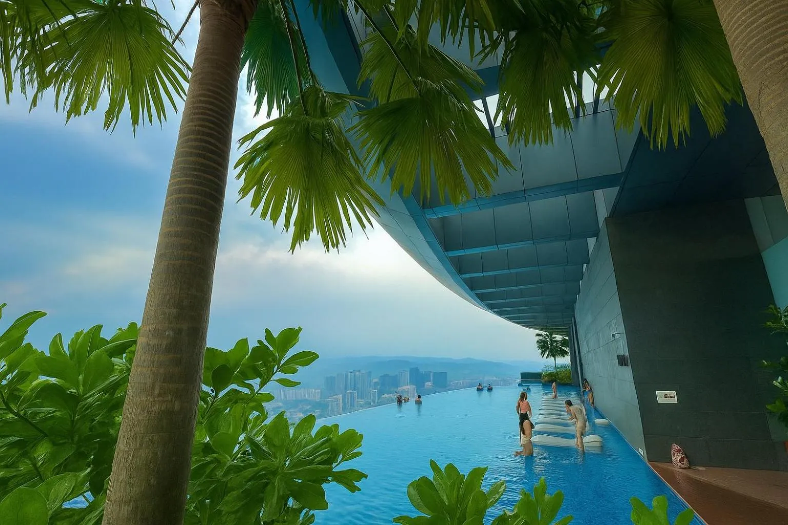 Pool view in Eaton Residences By Luna