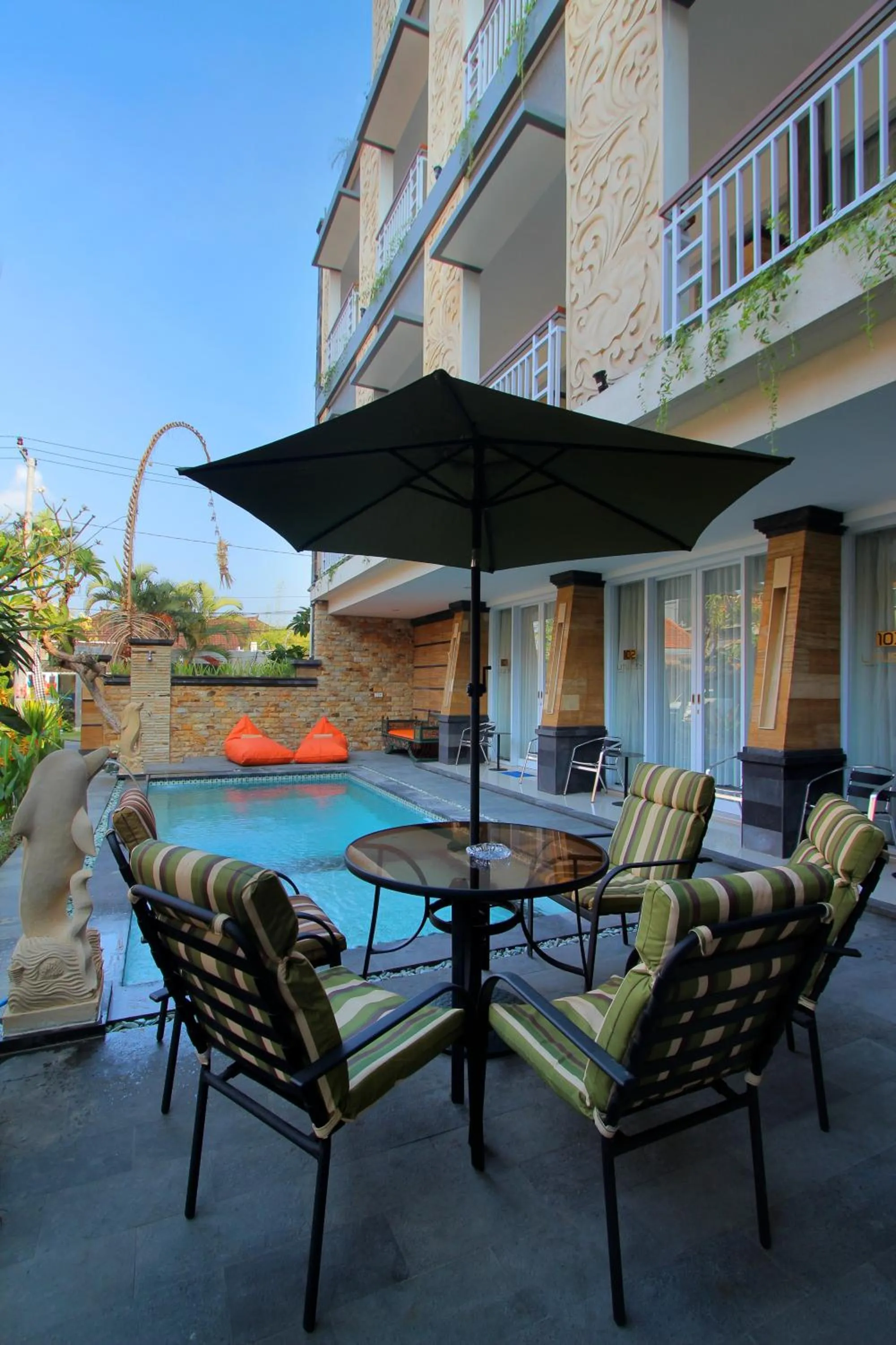 Pool view in Lotus Tirta Seminyak