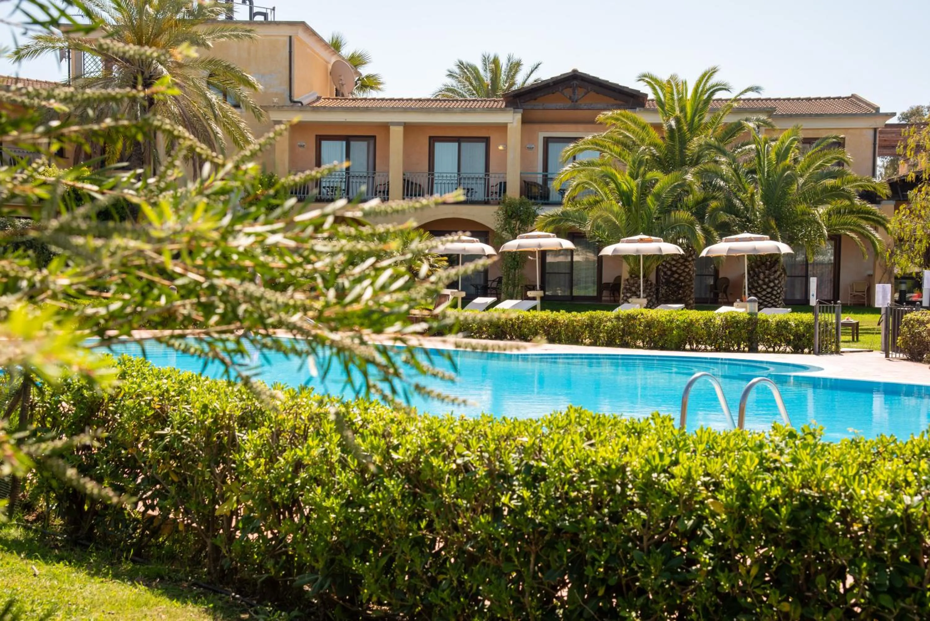 Pool view in Hotel Santa Gilla