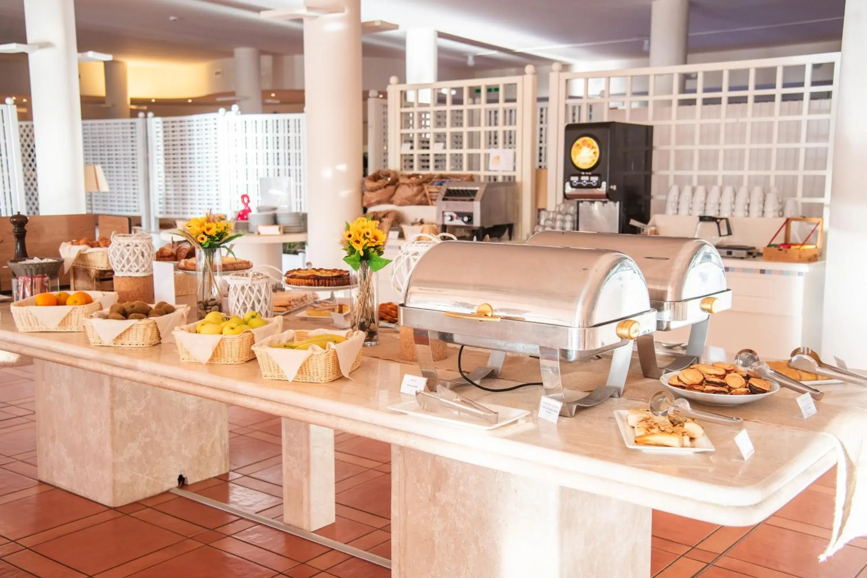 Buffet breakfast in Hotel Santa Gilla Buffet breakfast in Hotel Santa Gilla