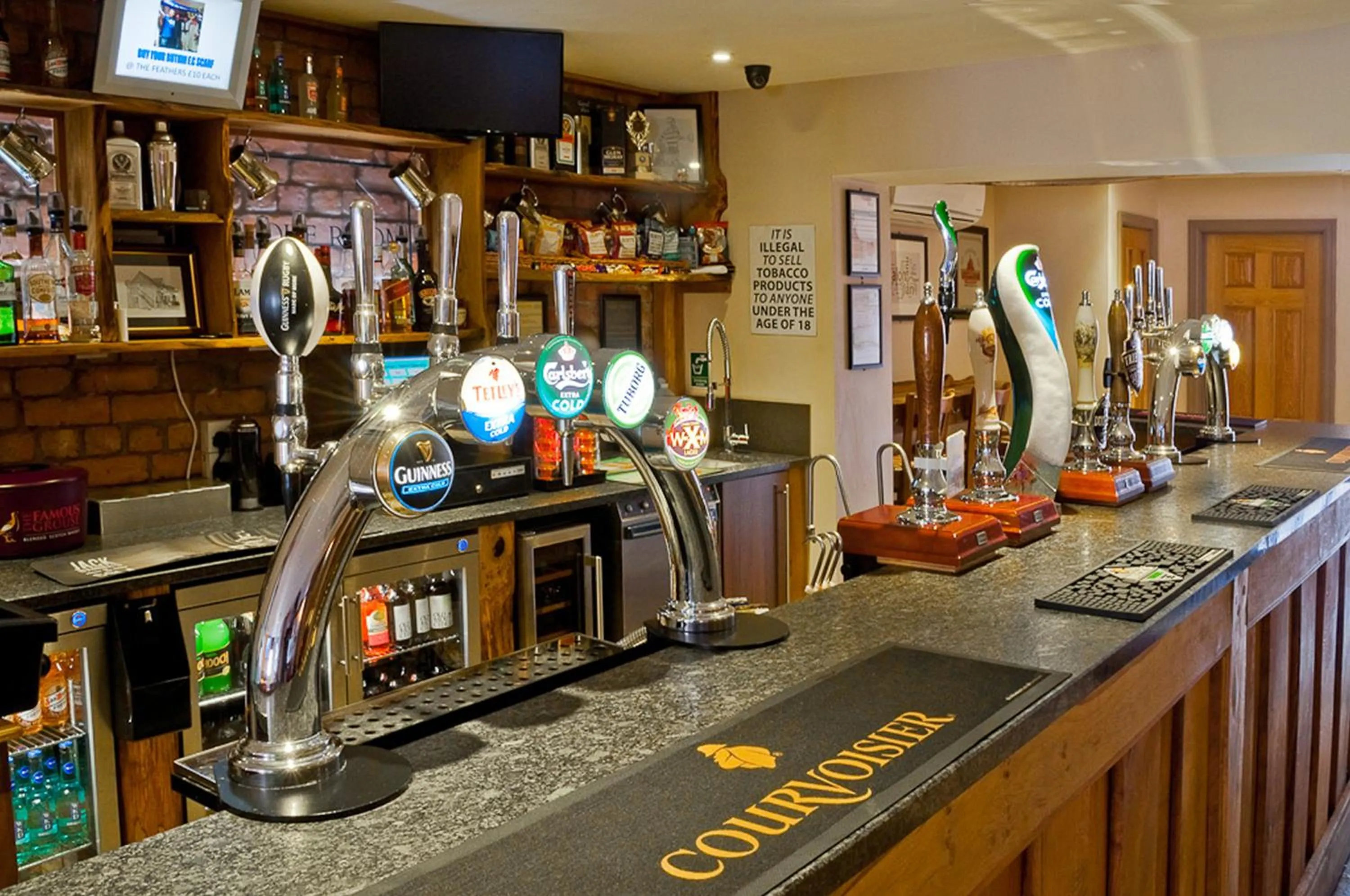 On site in The Feathers