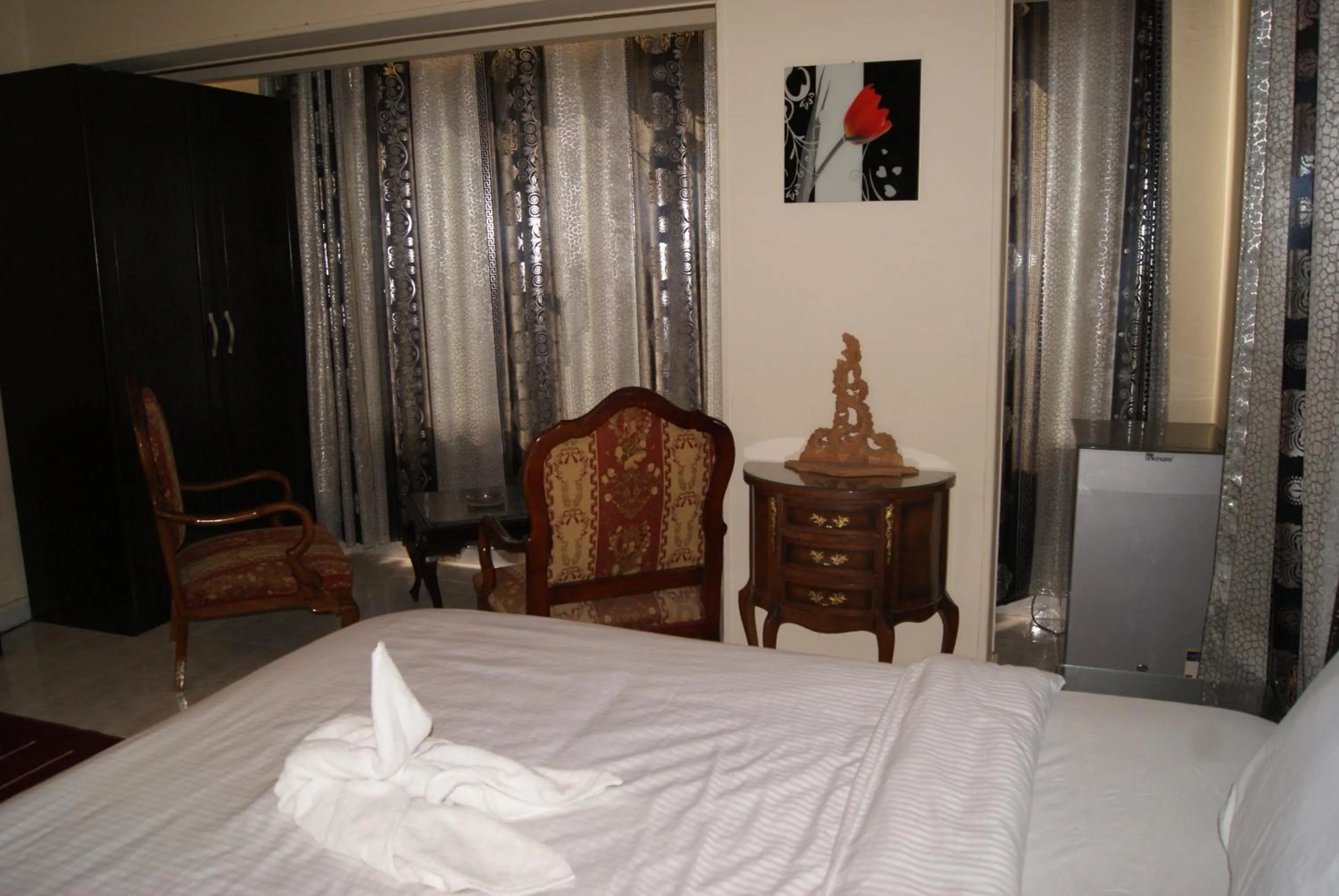 Bed in Triangle Pyramids Boutique