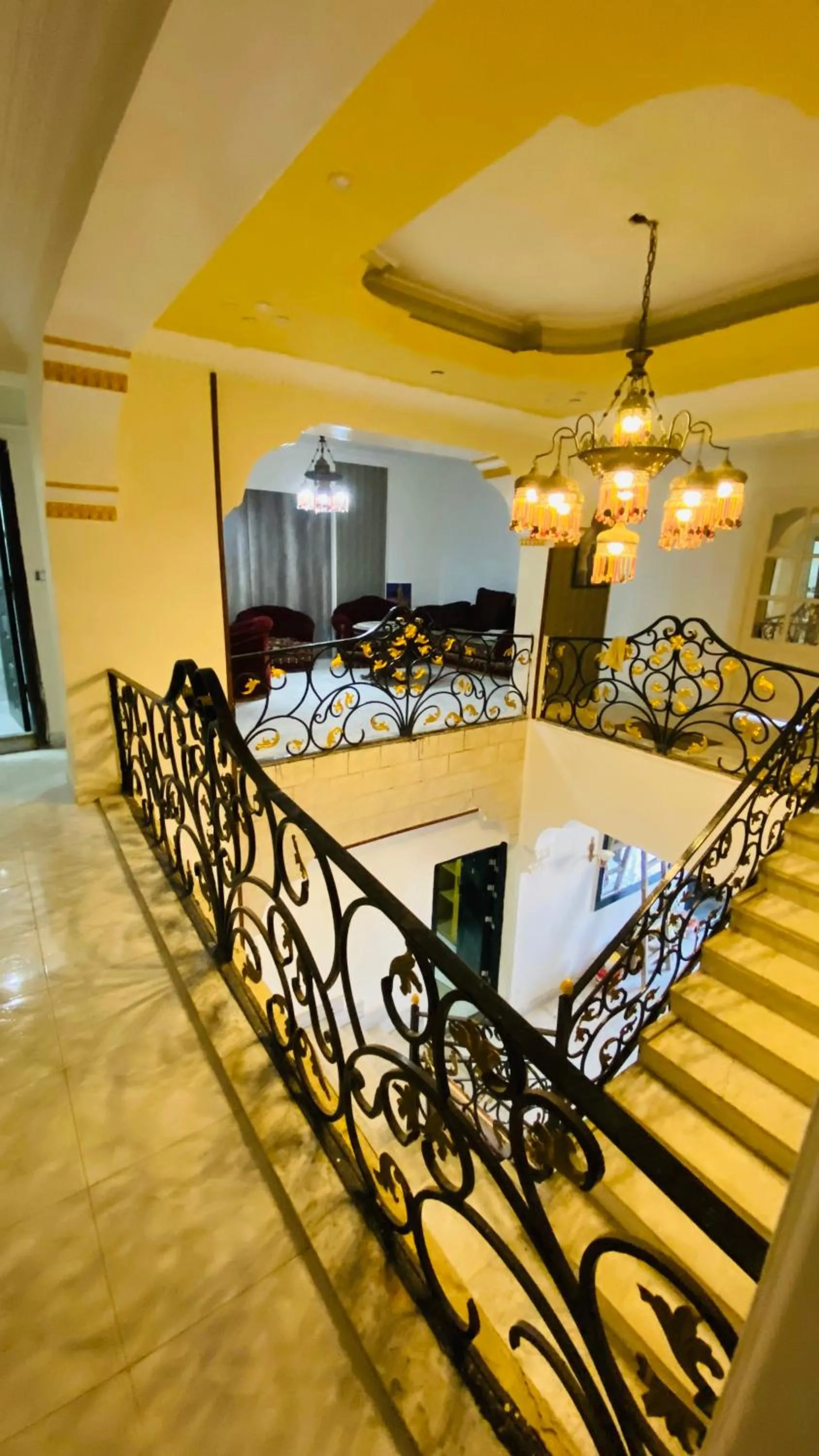 Seating area in Triangle Pyramids Boutique