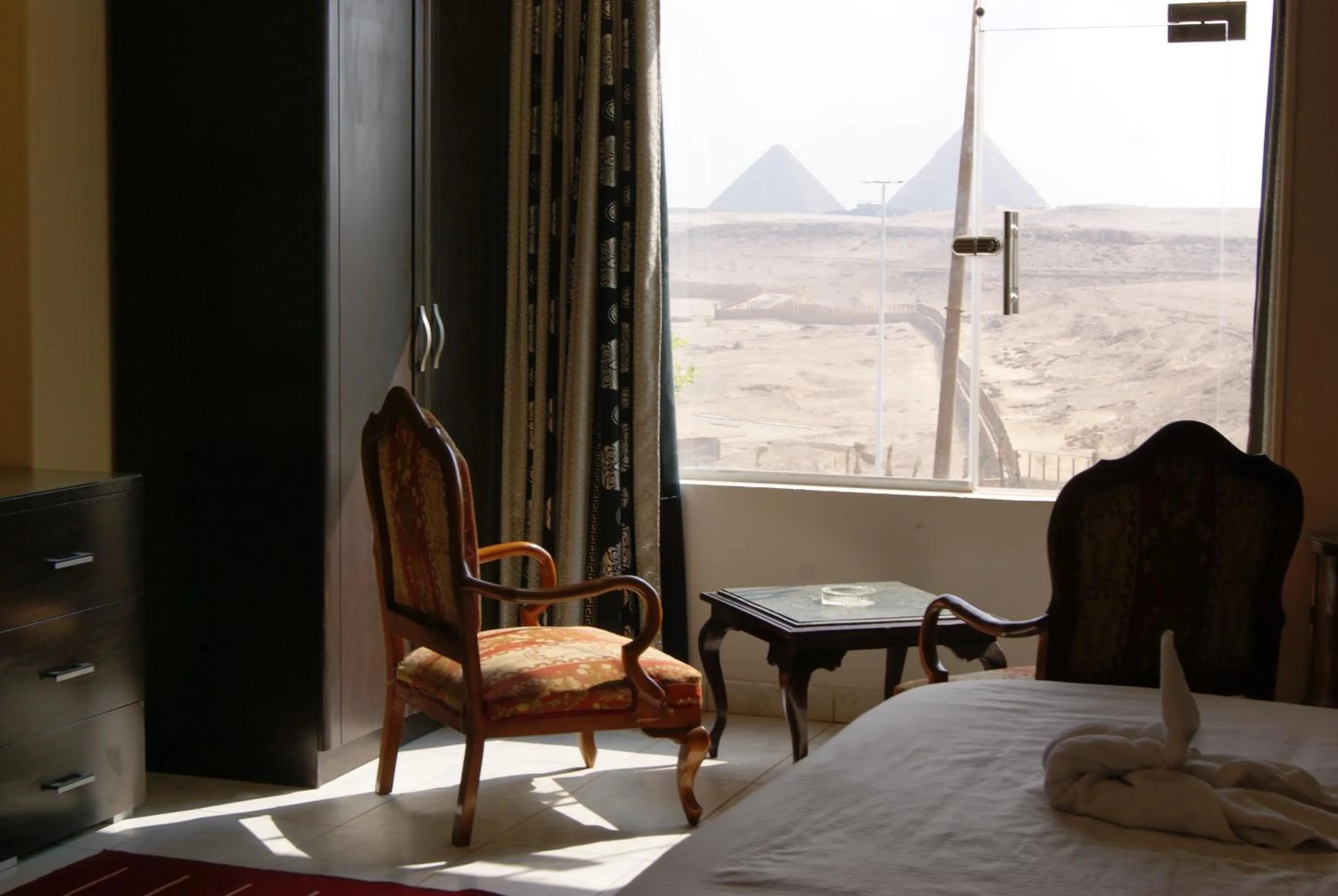 Bedroom in Triangle Pyramids Boutique
