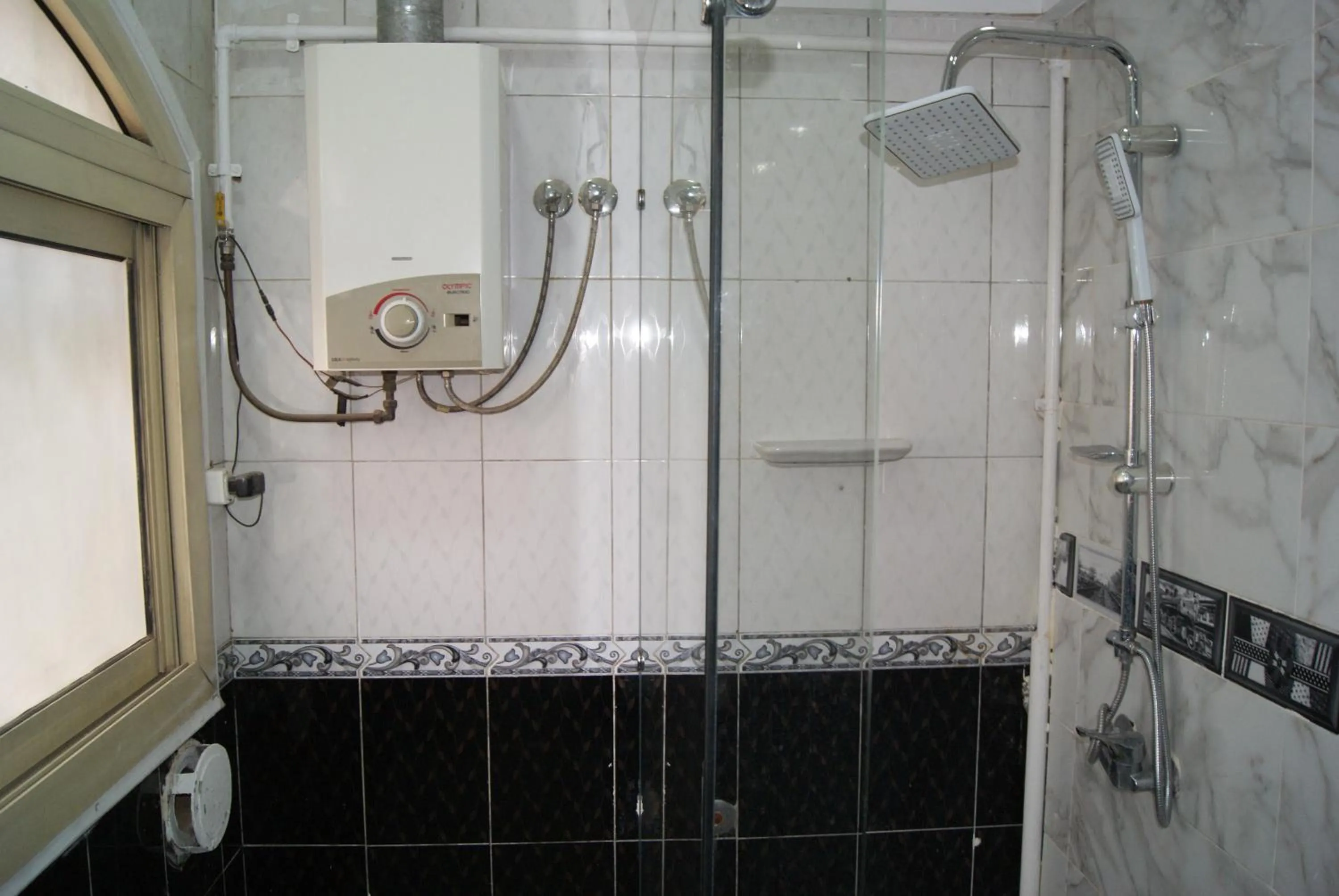 Shower in Triangle Pyramids Boutique