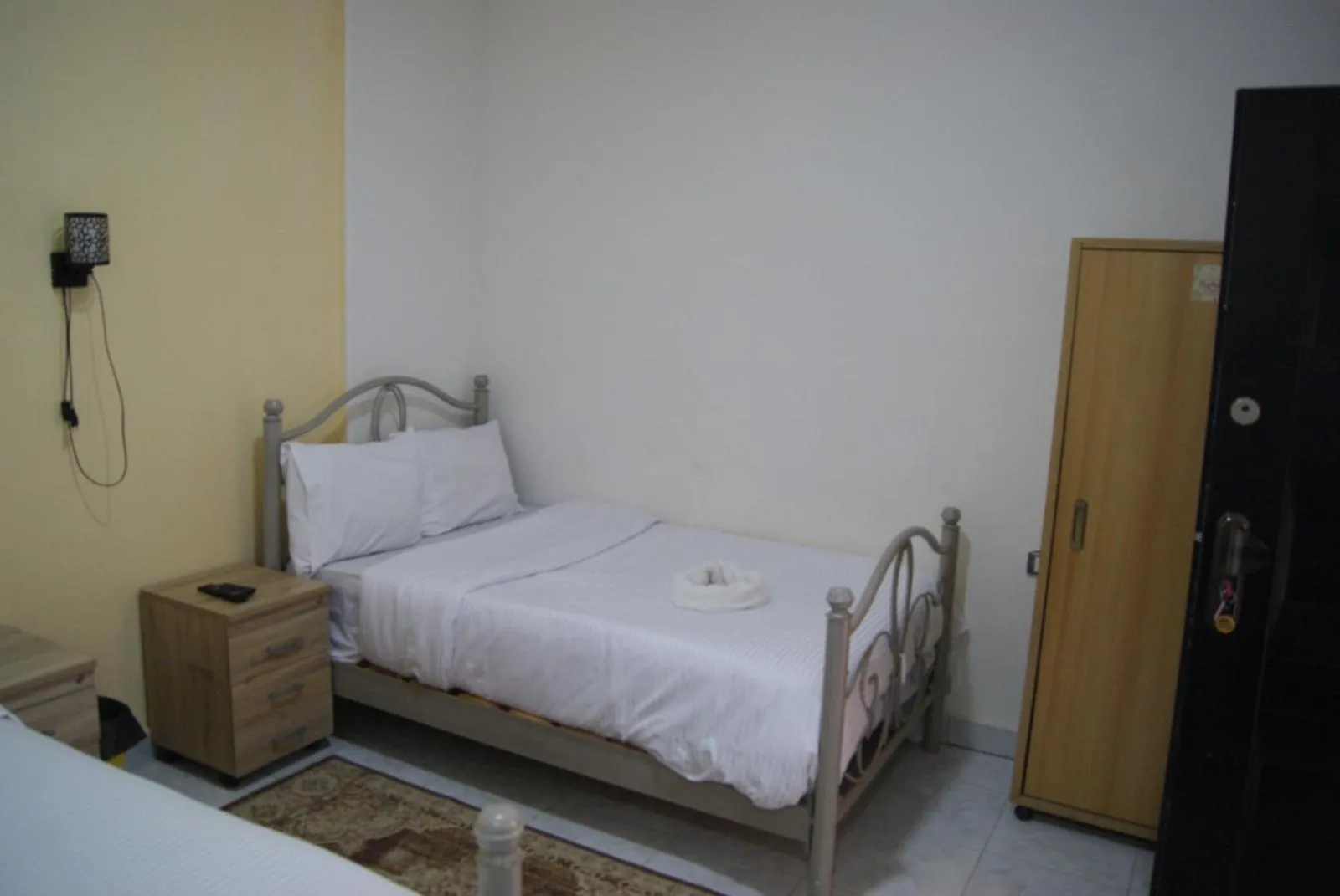 Bedroom, Bed in Triangle Pyramids Boutique