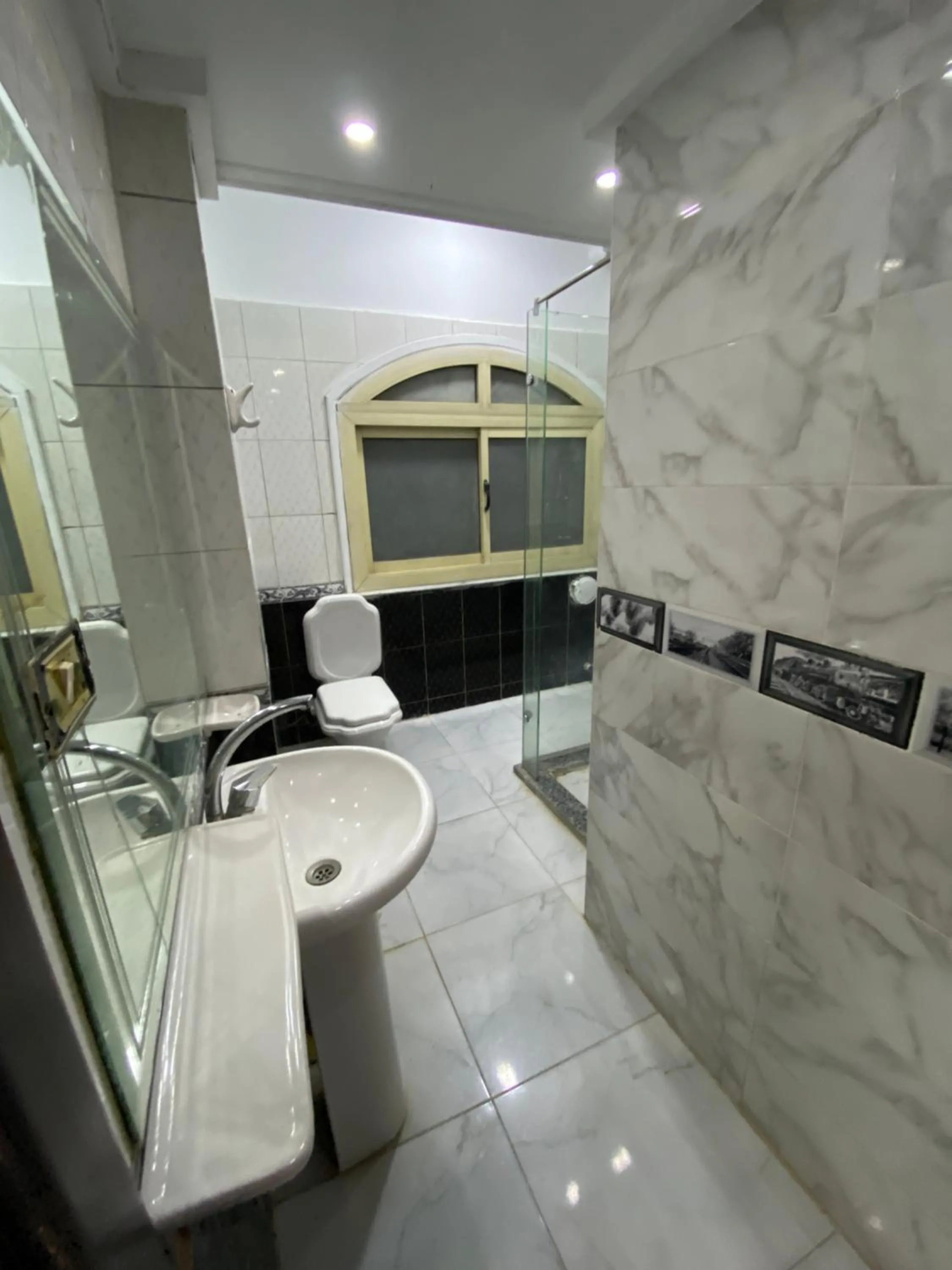 Shower in Triangle Pyramids Boutique