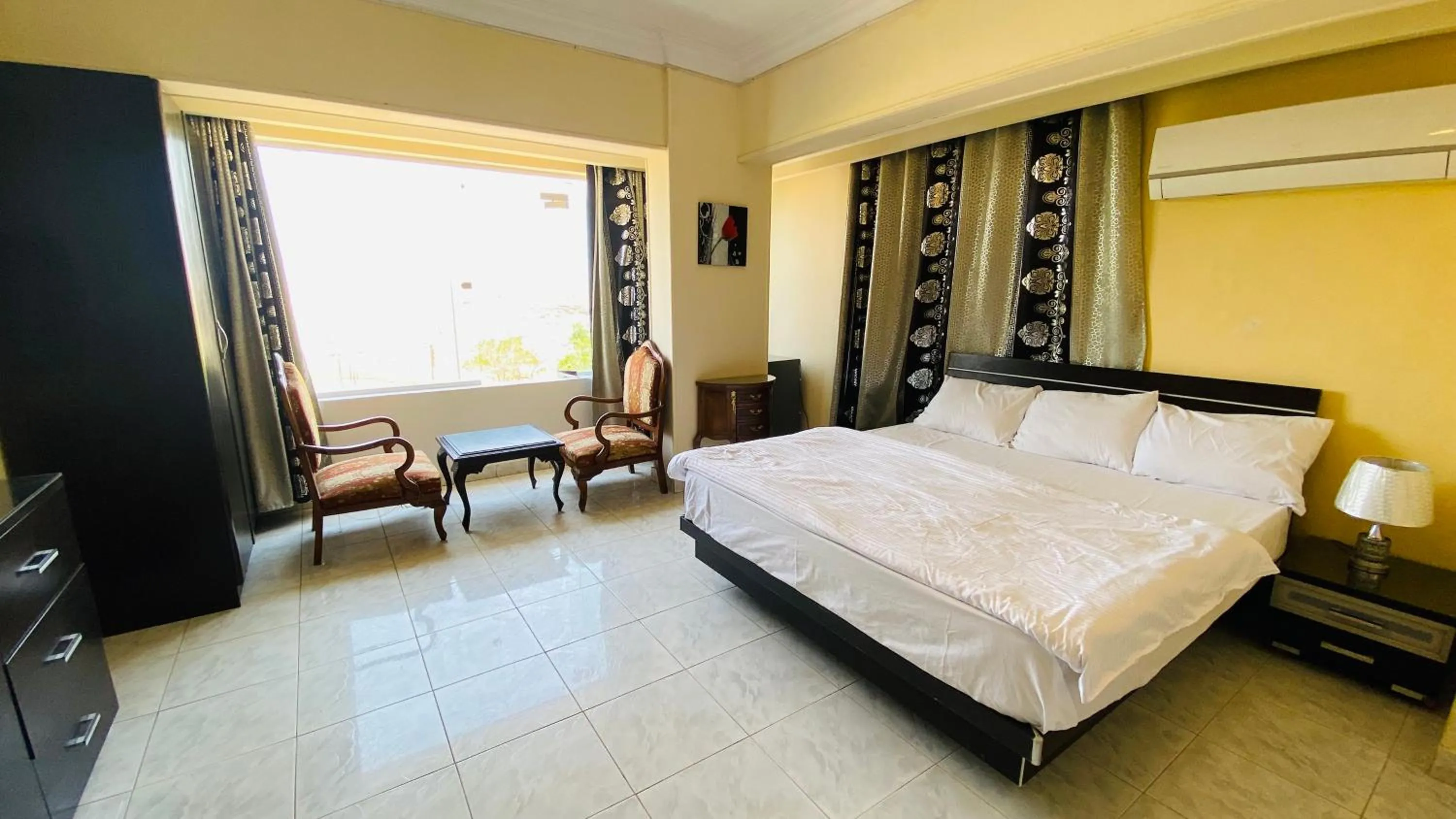 Bed in Triangle Pyramids Boutique