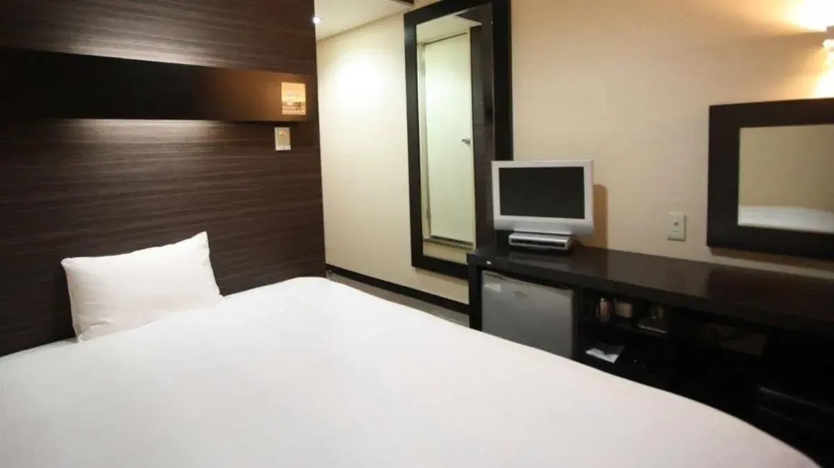 Bed in Green Rich Hotel Matsue Ekimae Bed in Green Rich Hotel Matsue Ekimae