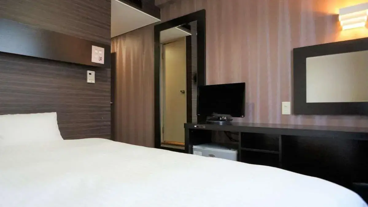 Bed in Green Rich Hotel Matsue Ekimae Bed in Green Rich Hotel Matsue Ekimae