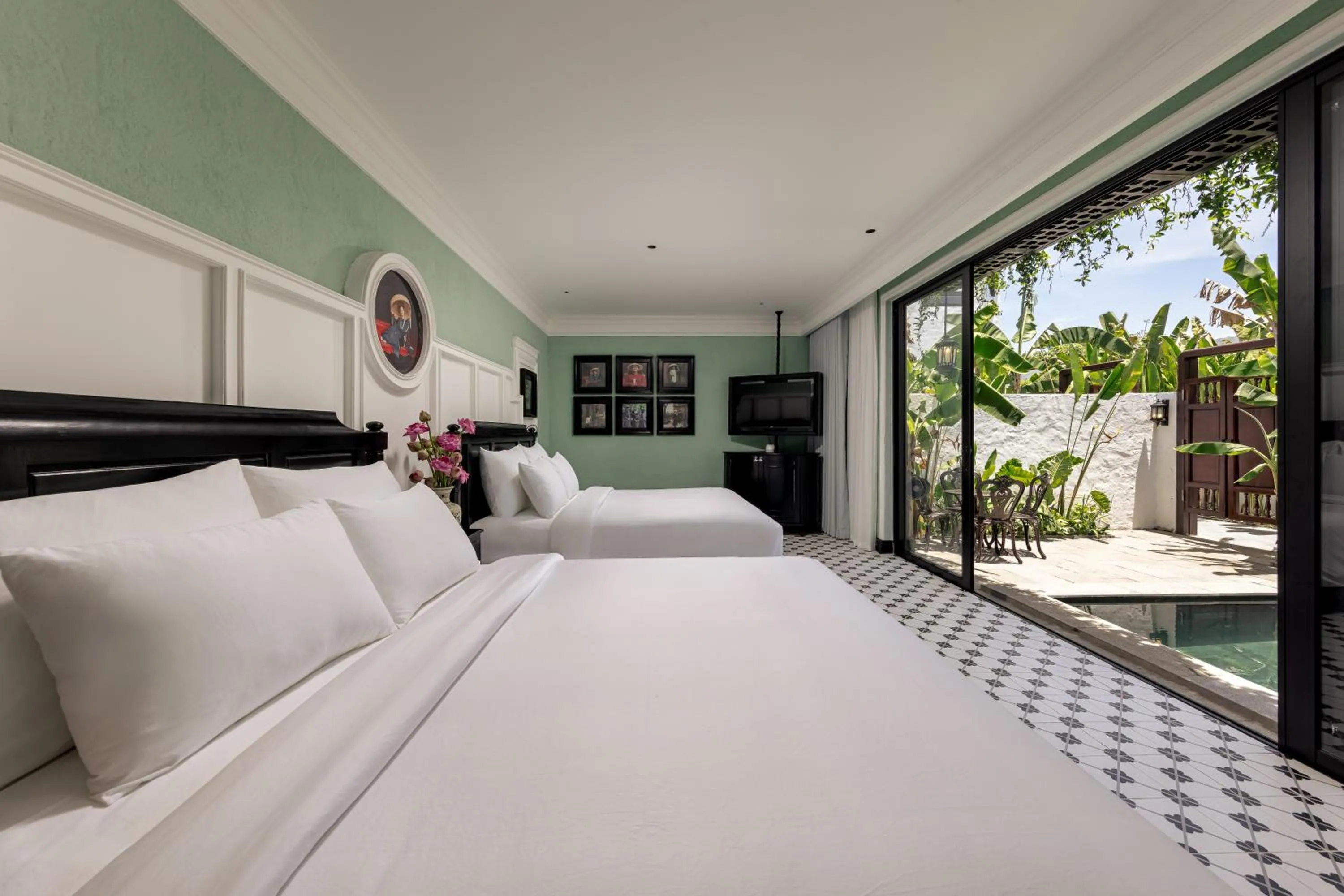 Bed in AN Retreats Ninh Binh