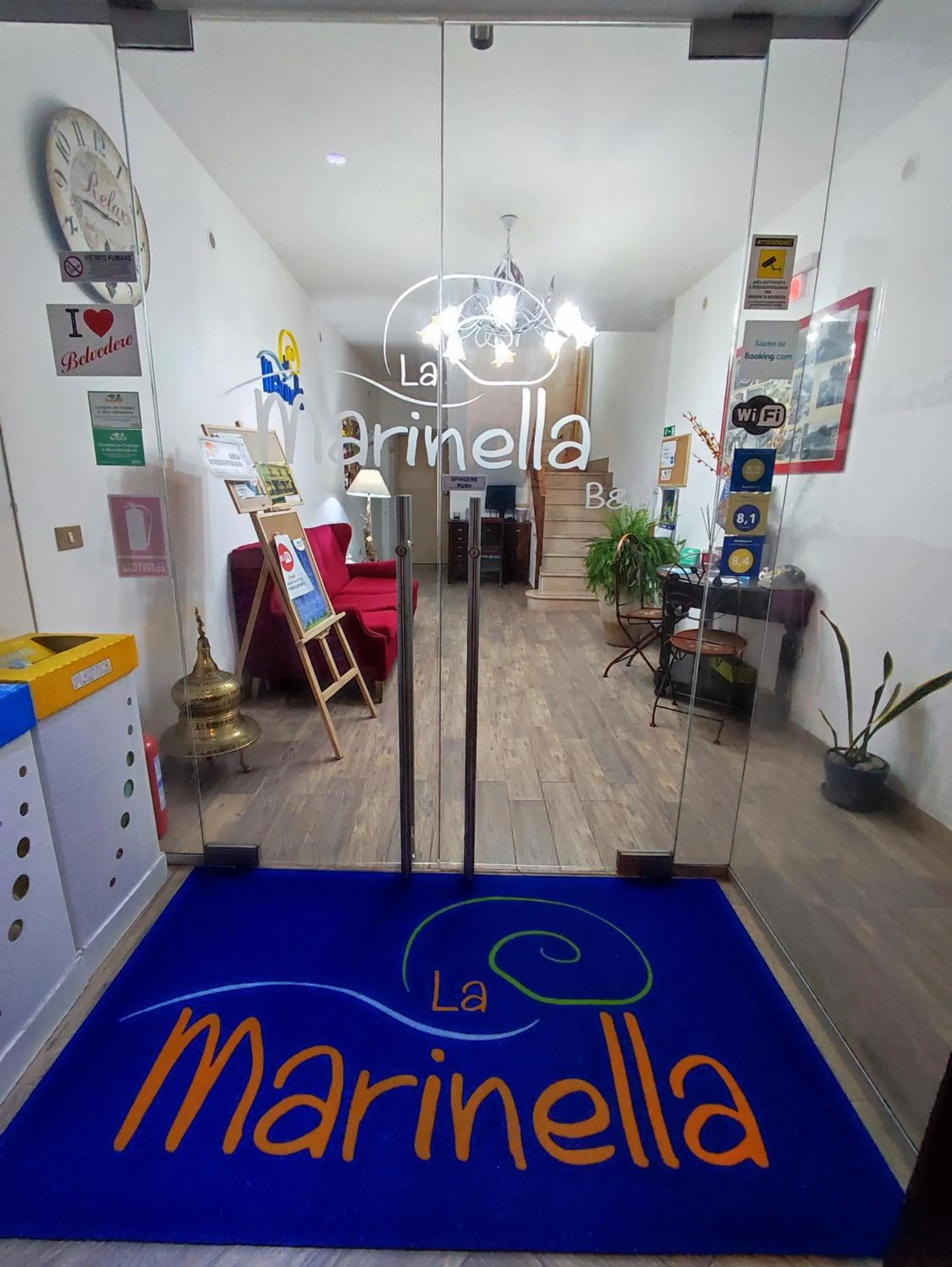 Lobby or reception in La Marinella