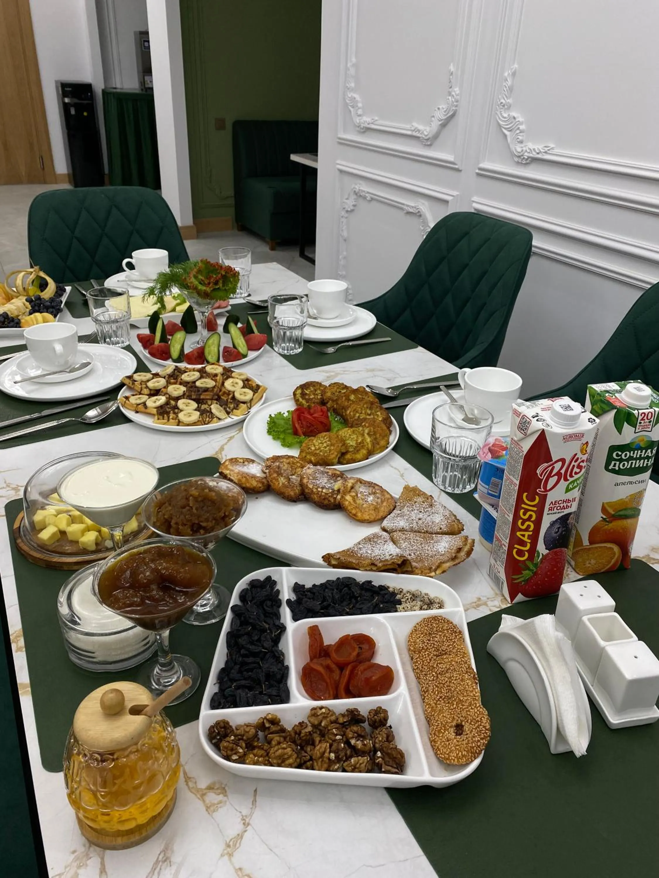 Breakfast in Nizamov Hotel