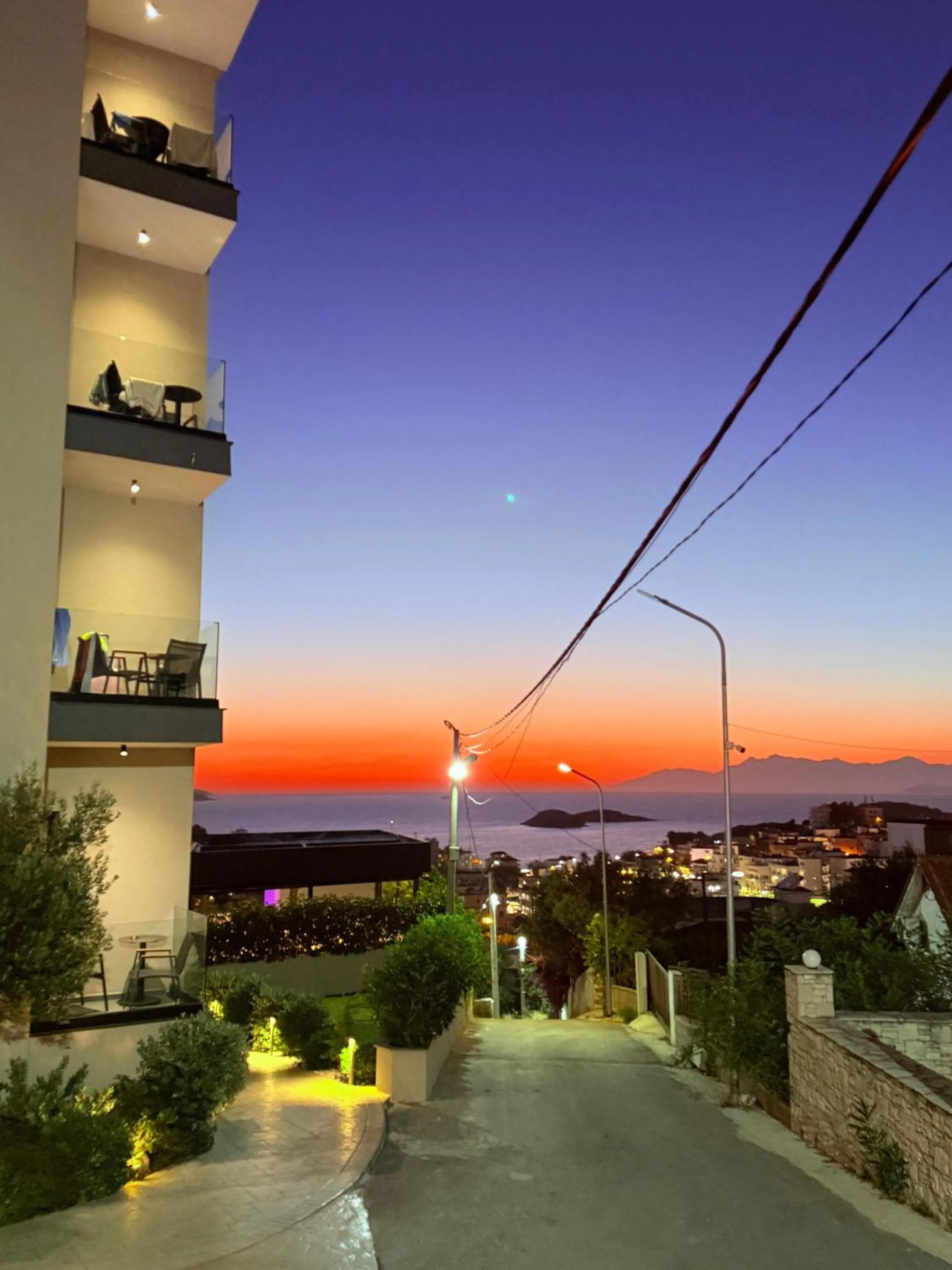 Sunset in Hotel Belle Vue