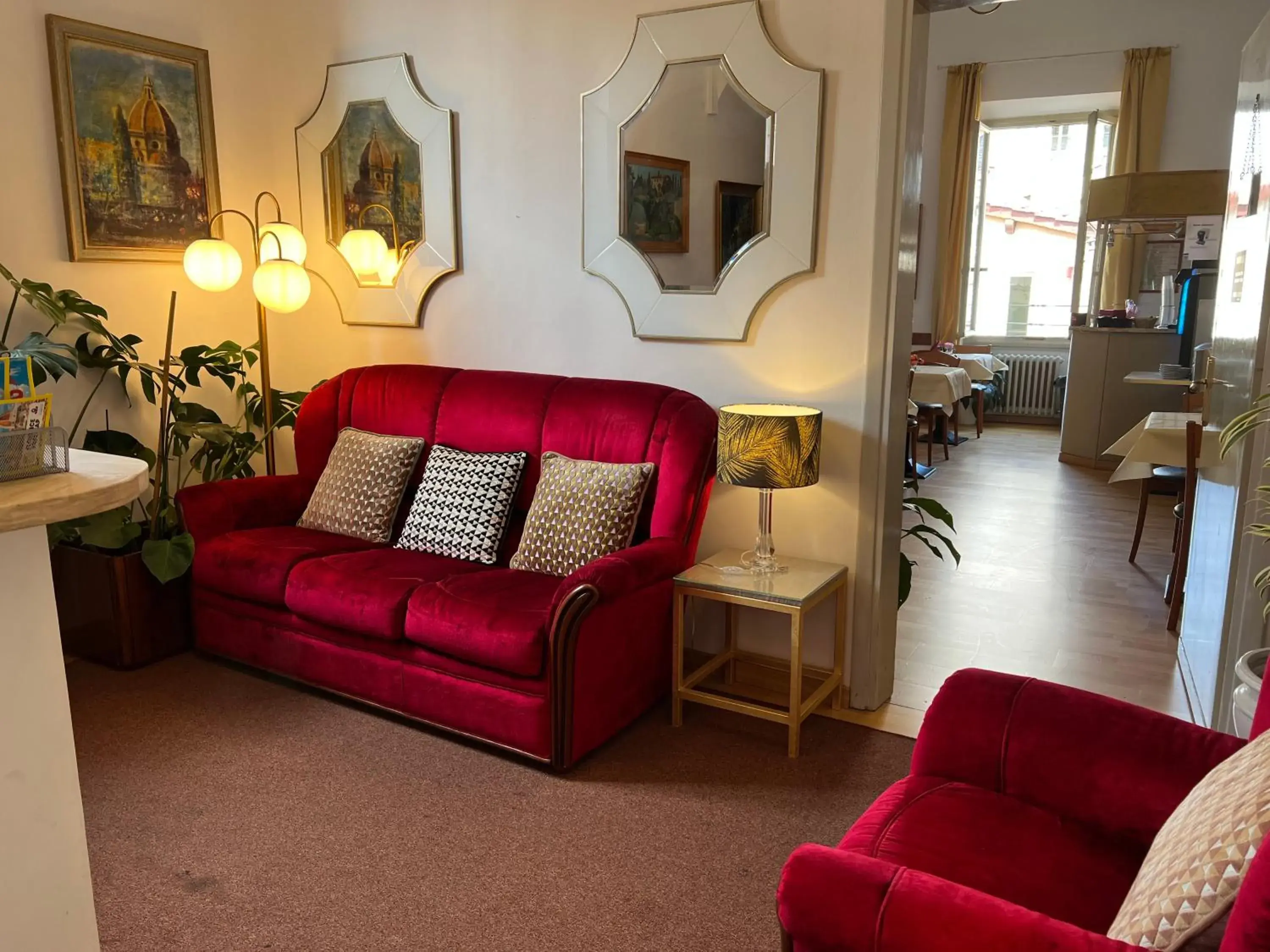 Lobby or reception in Hotel Villani Lobby or reception in Hotel Villani