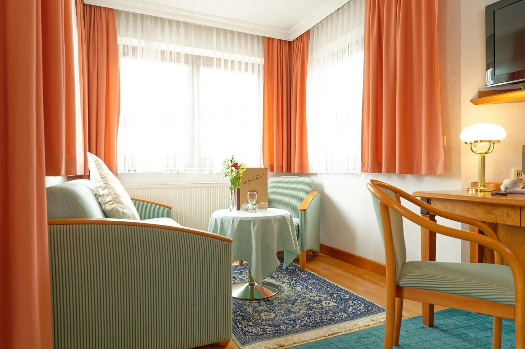 Seating area in Hotel Edelweiss