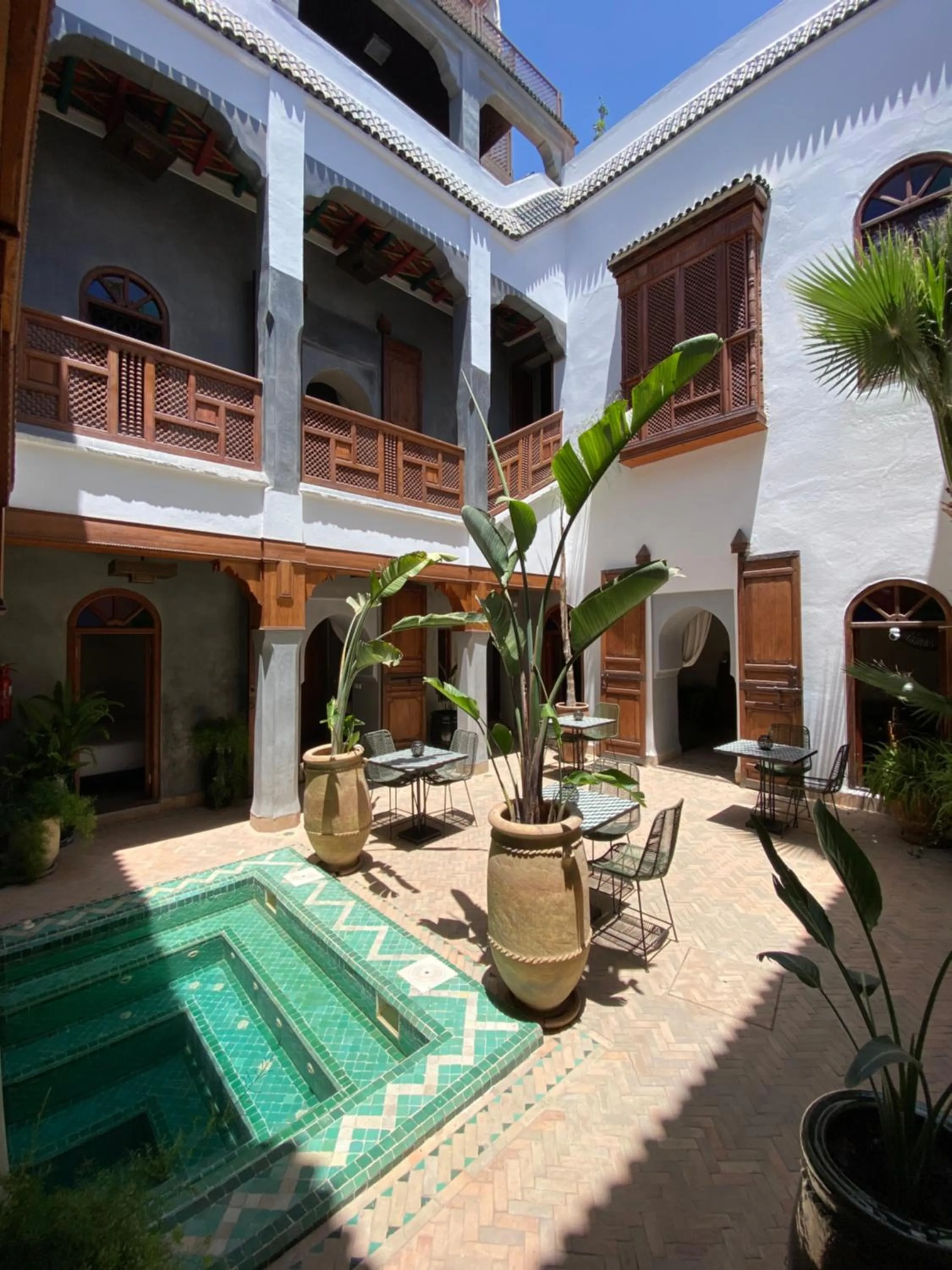 Patio in Riad Bab Yacout & SPA