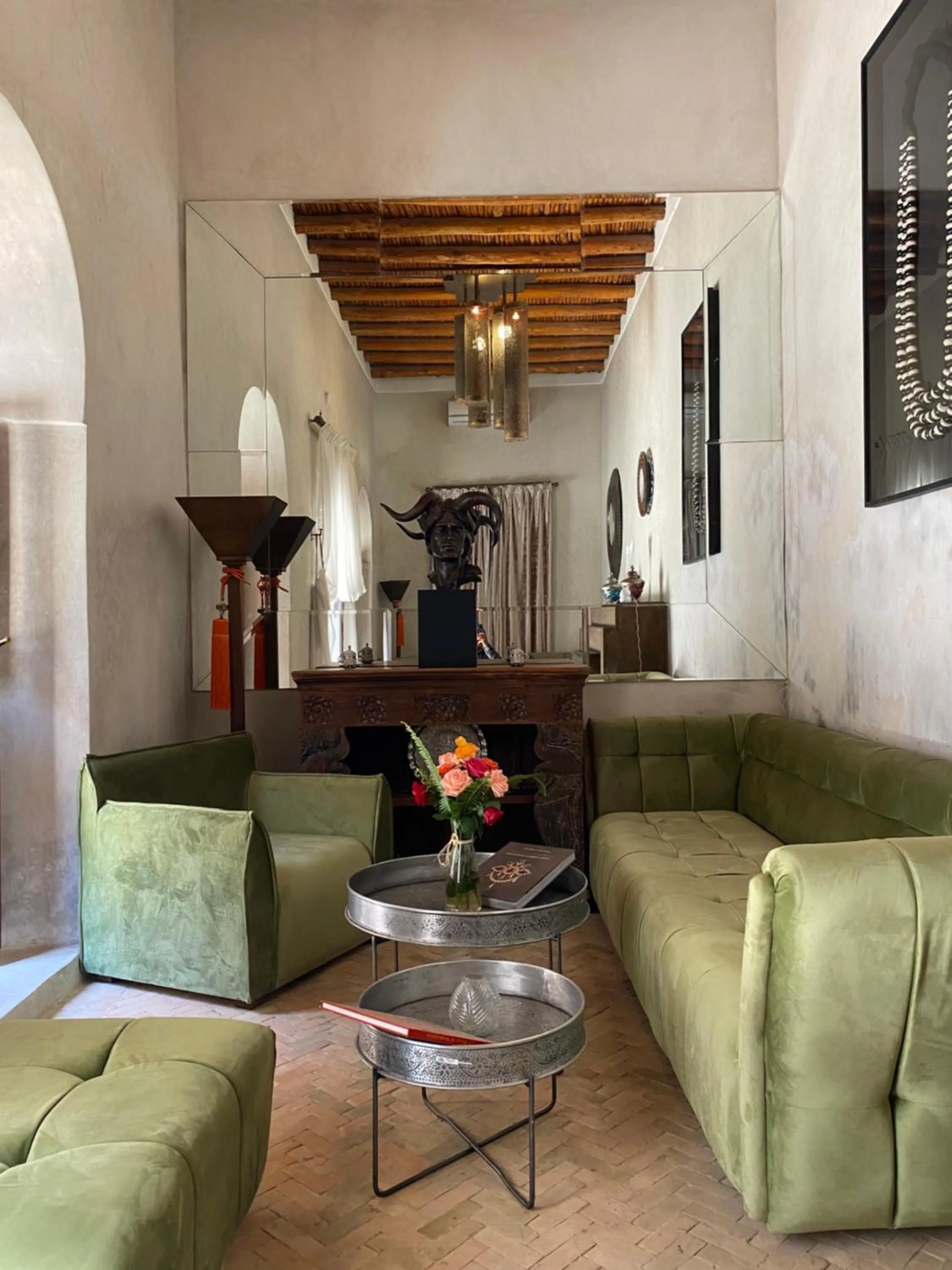 Living room in Riad Bab Yacout & SPA
