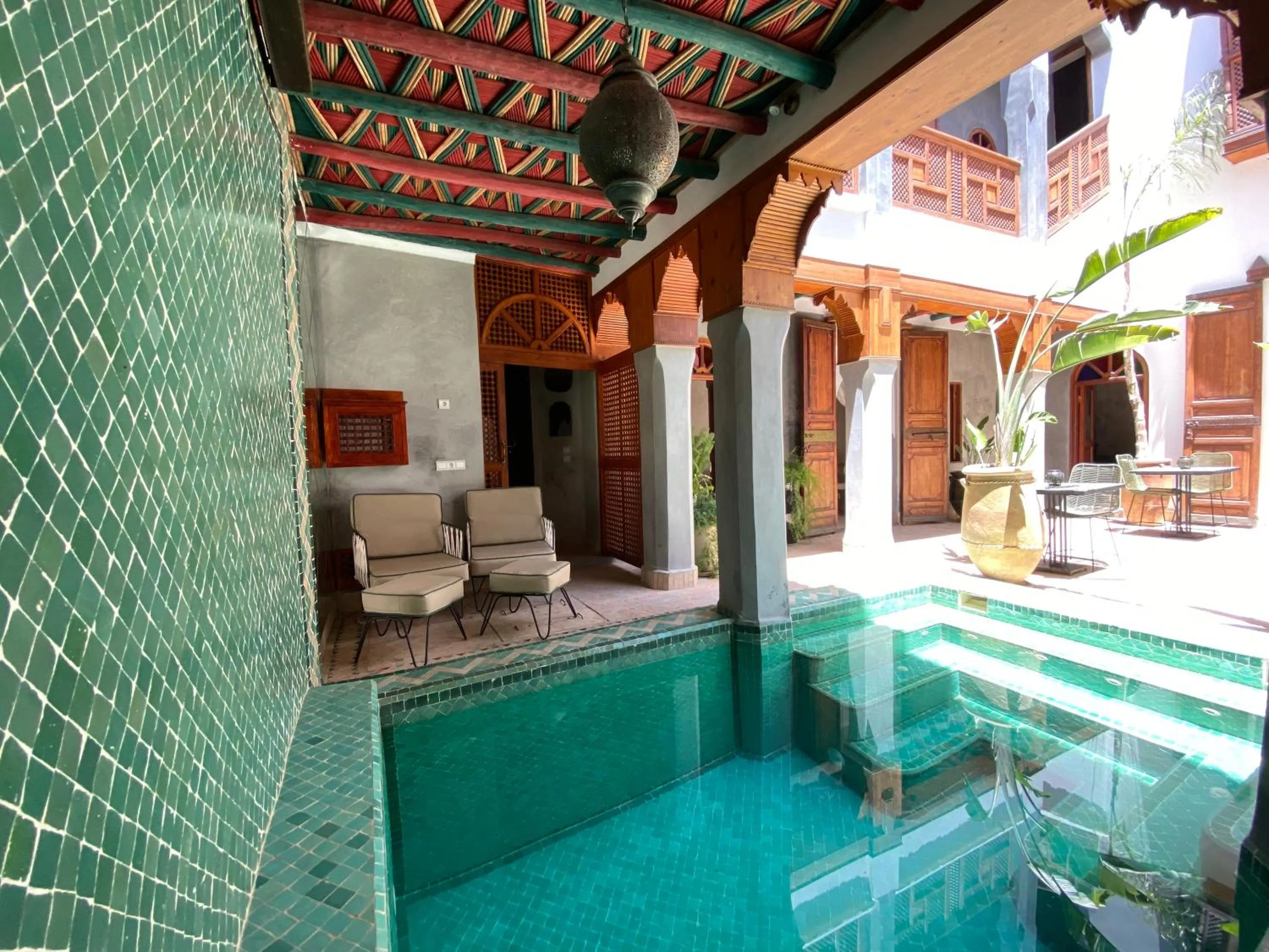Patio in Riad Bab Yacout & SPA