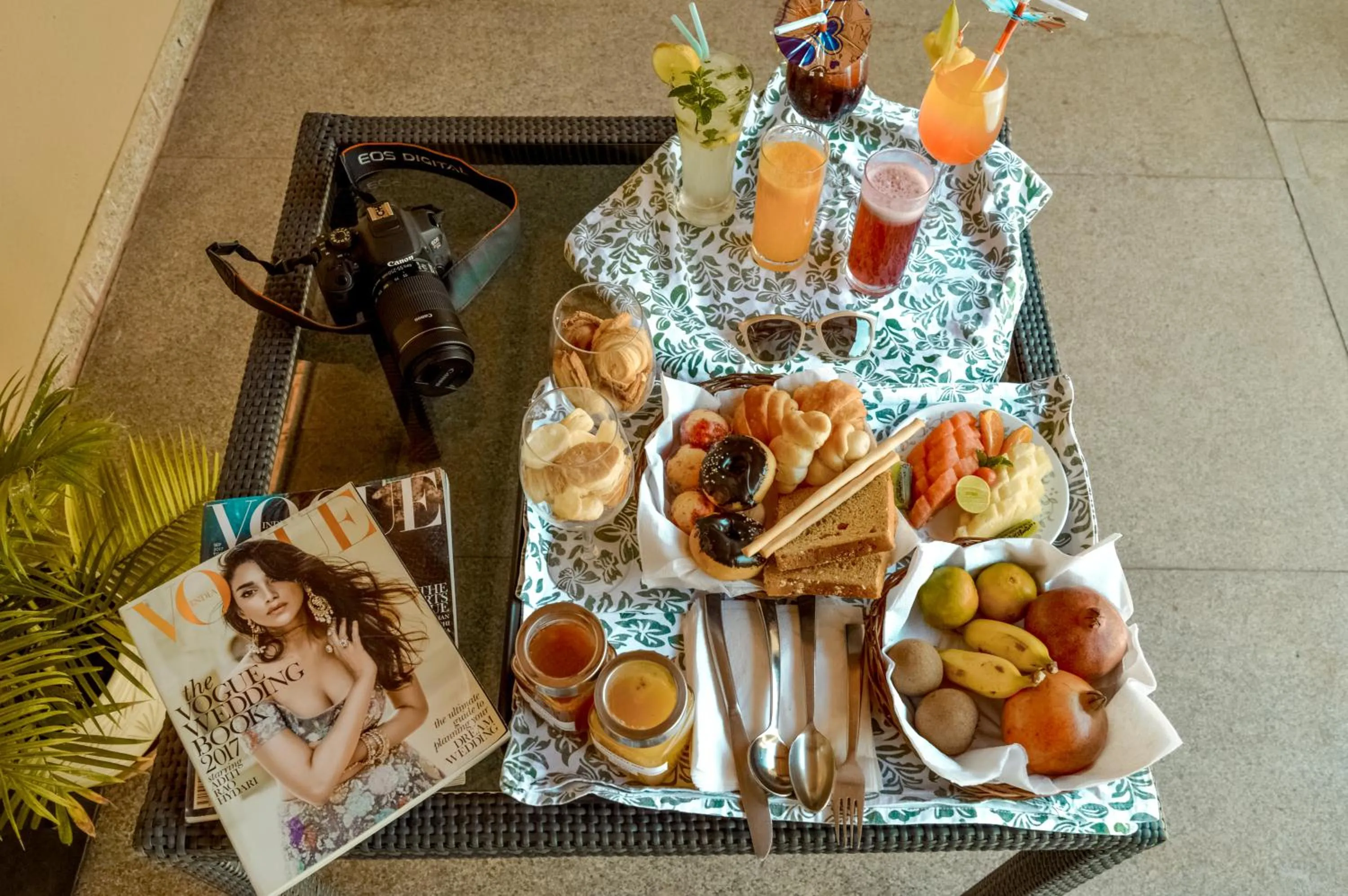 Food and drinks in Heritage Resort Hampi