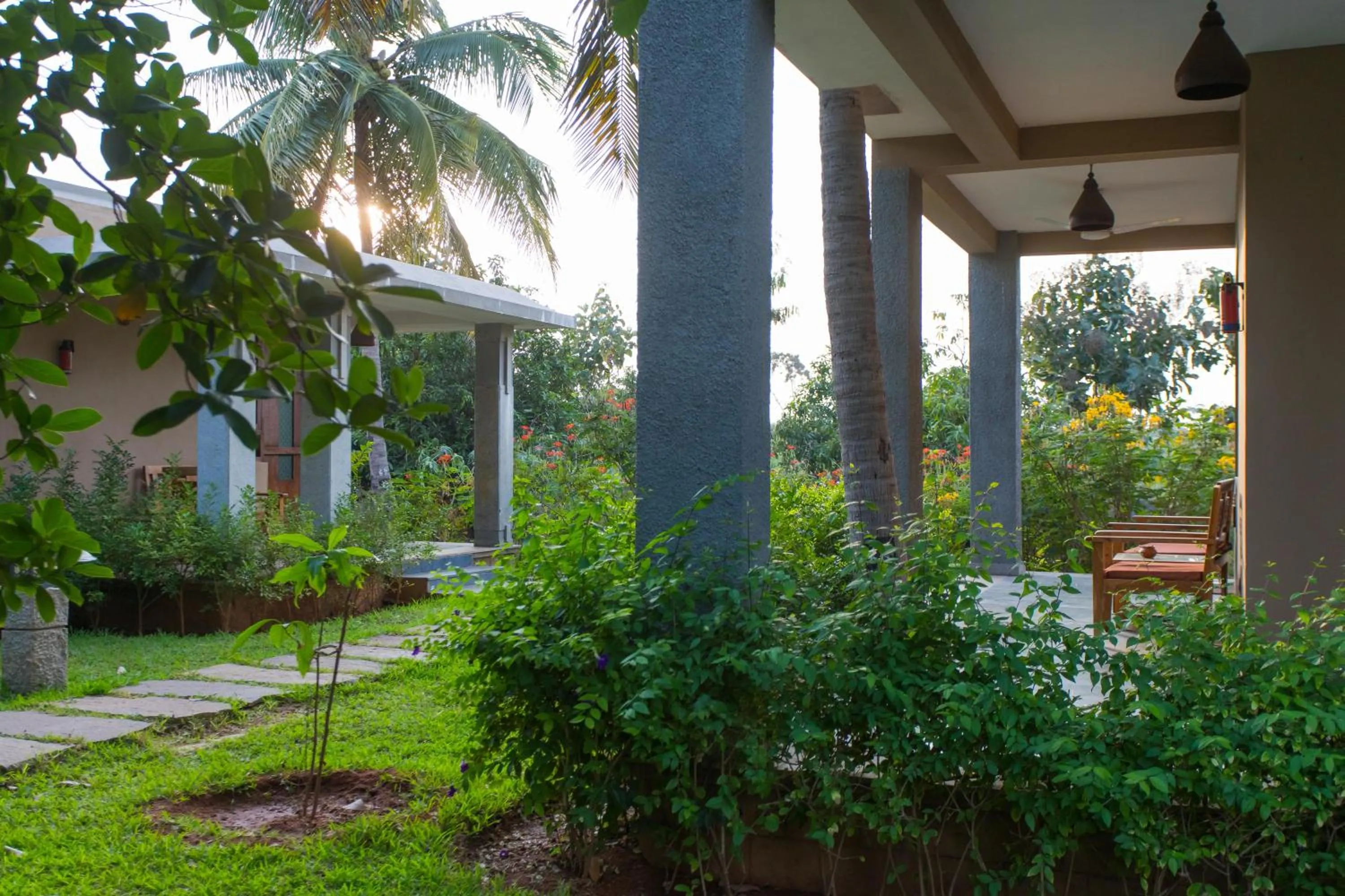 Patio in Heritage Resort Hampi