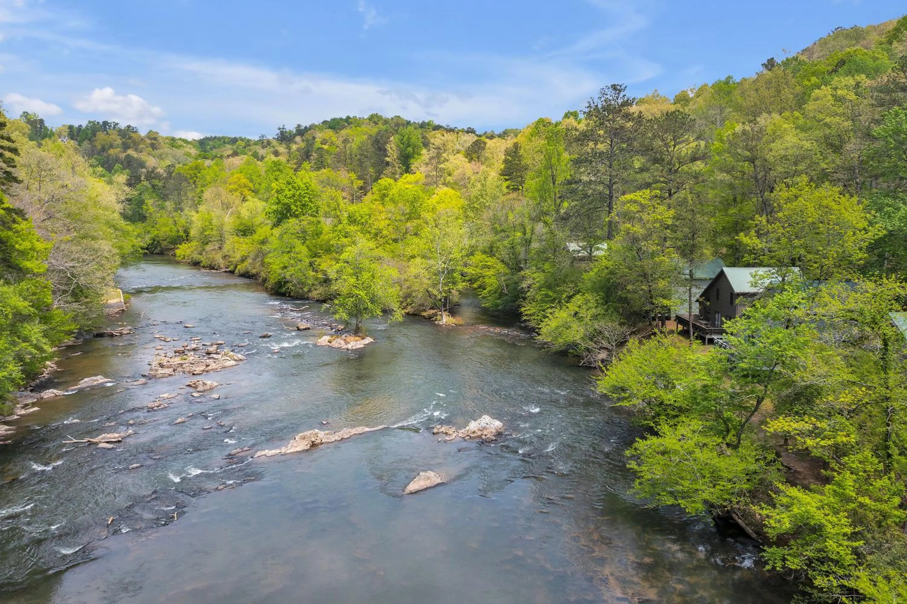 River view in Coosawattee River Resort