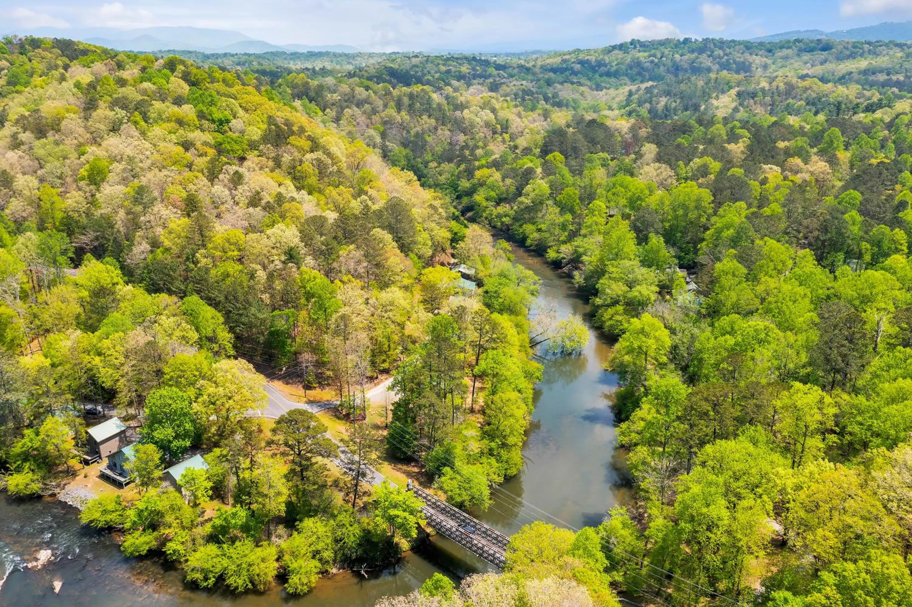 Bird's eye view in Coosawattee River Resort