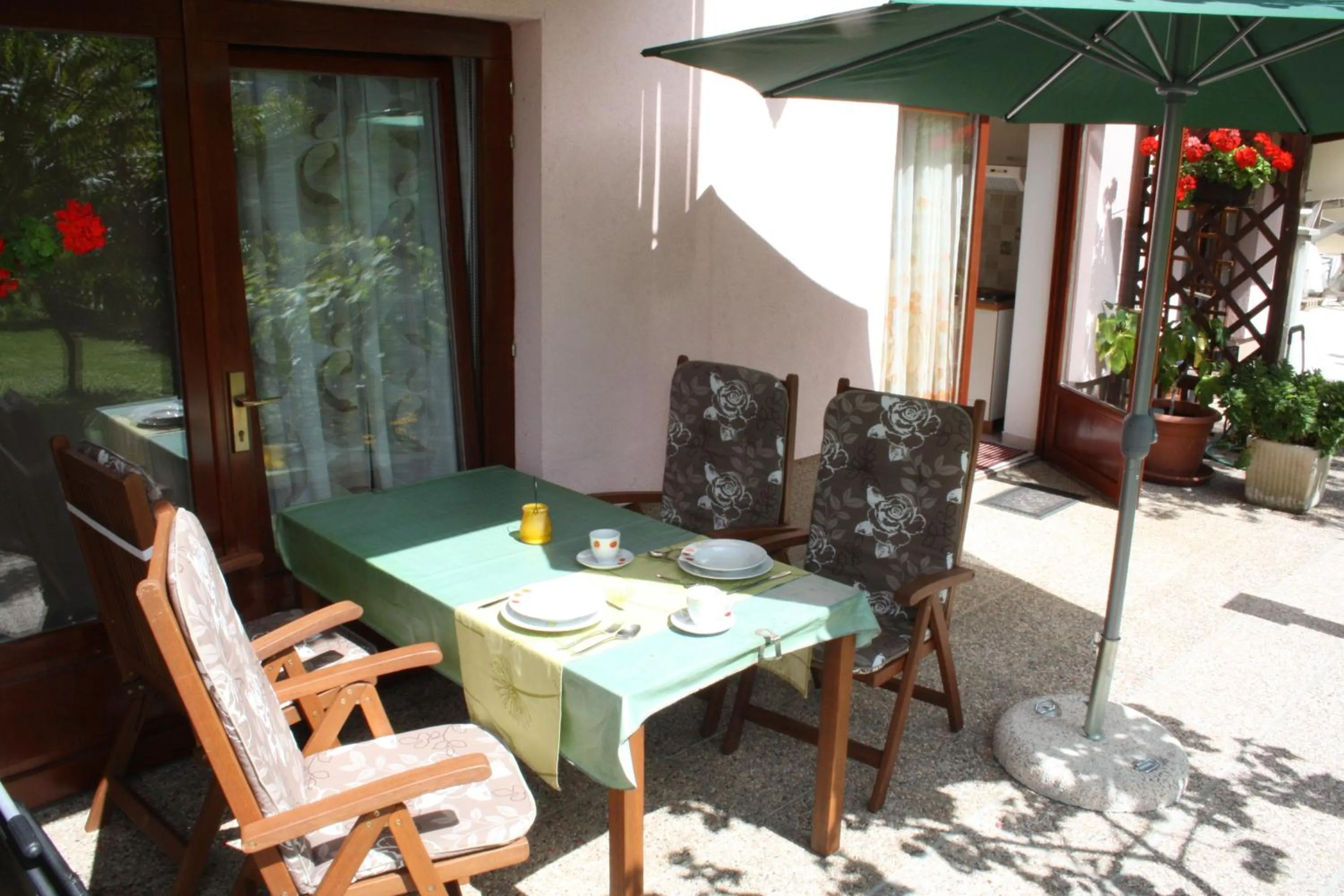 Patio in Apartments Kravanja