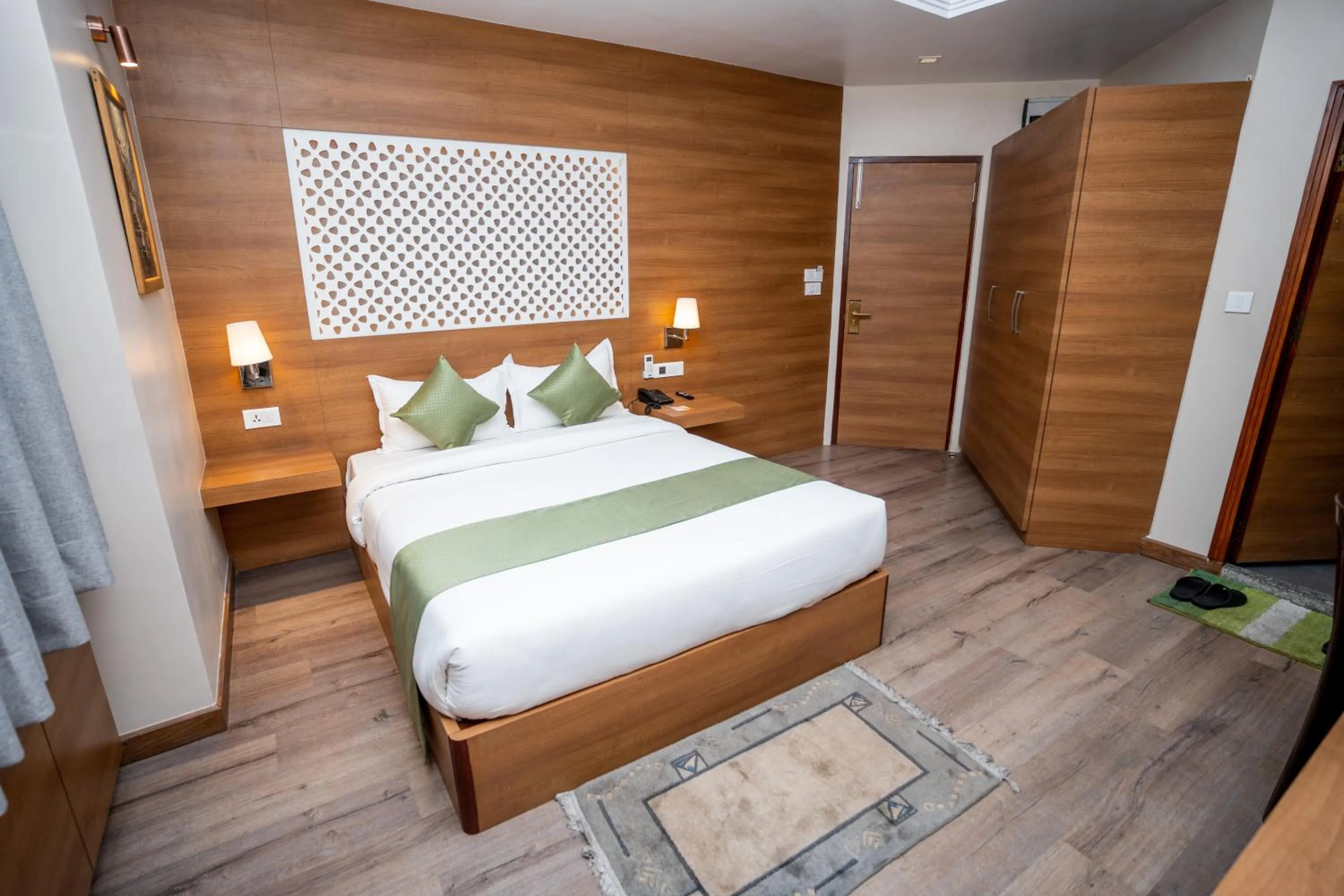 Bed in Hotel Marcopolo