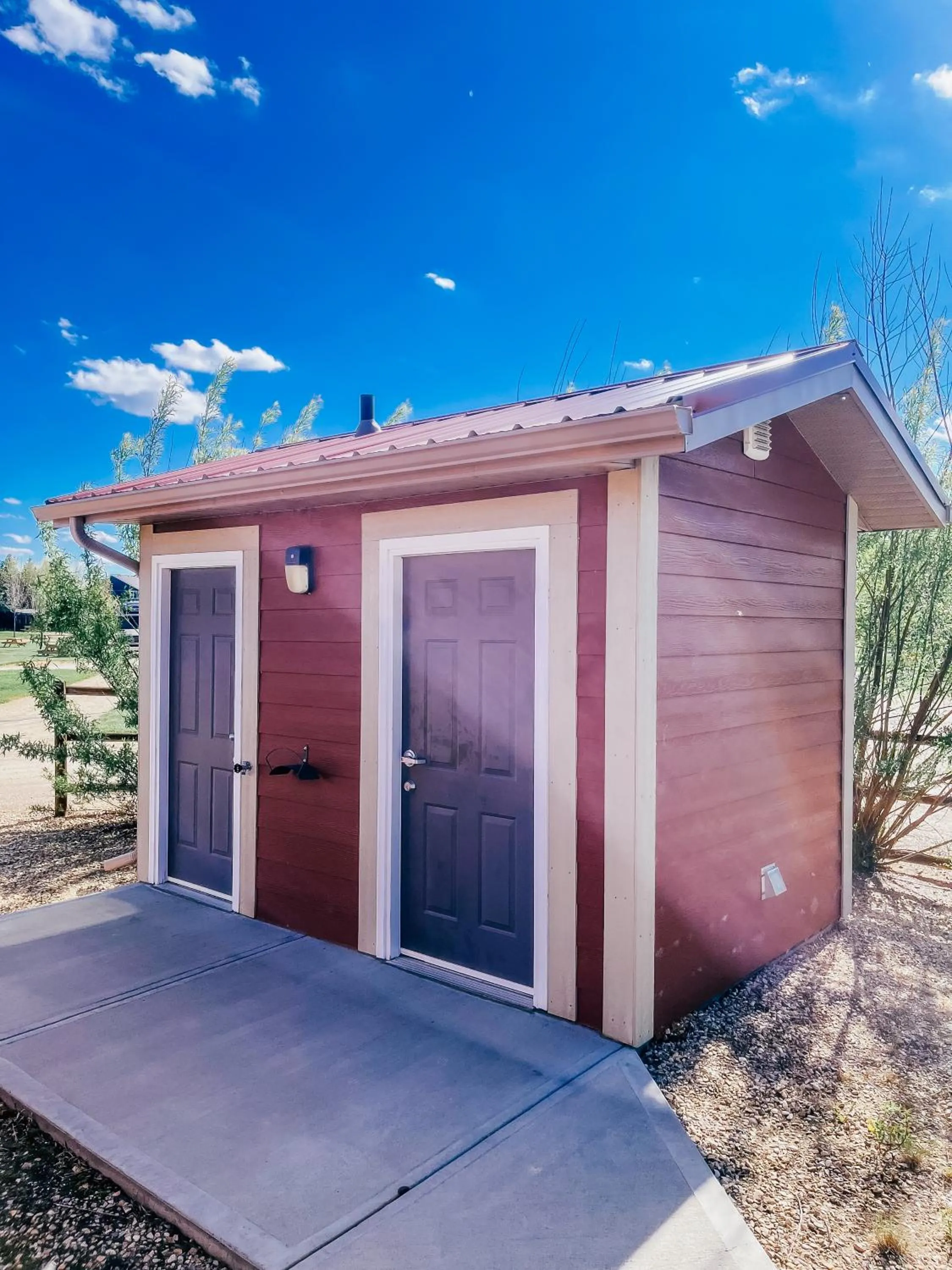 Bathroom in Prairie Junction Rustic Cabins Stettler