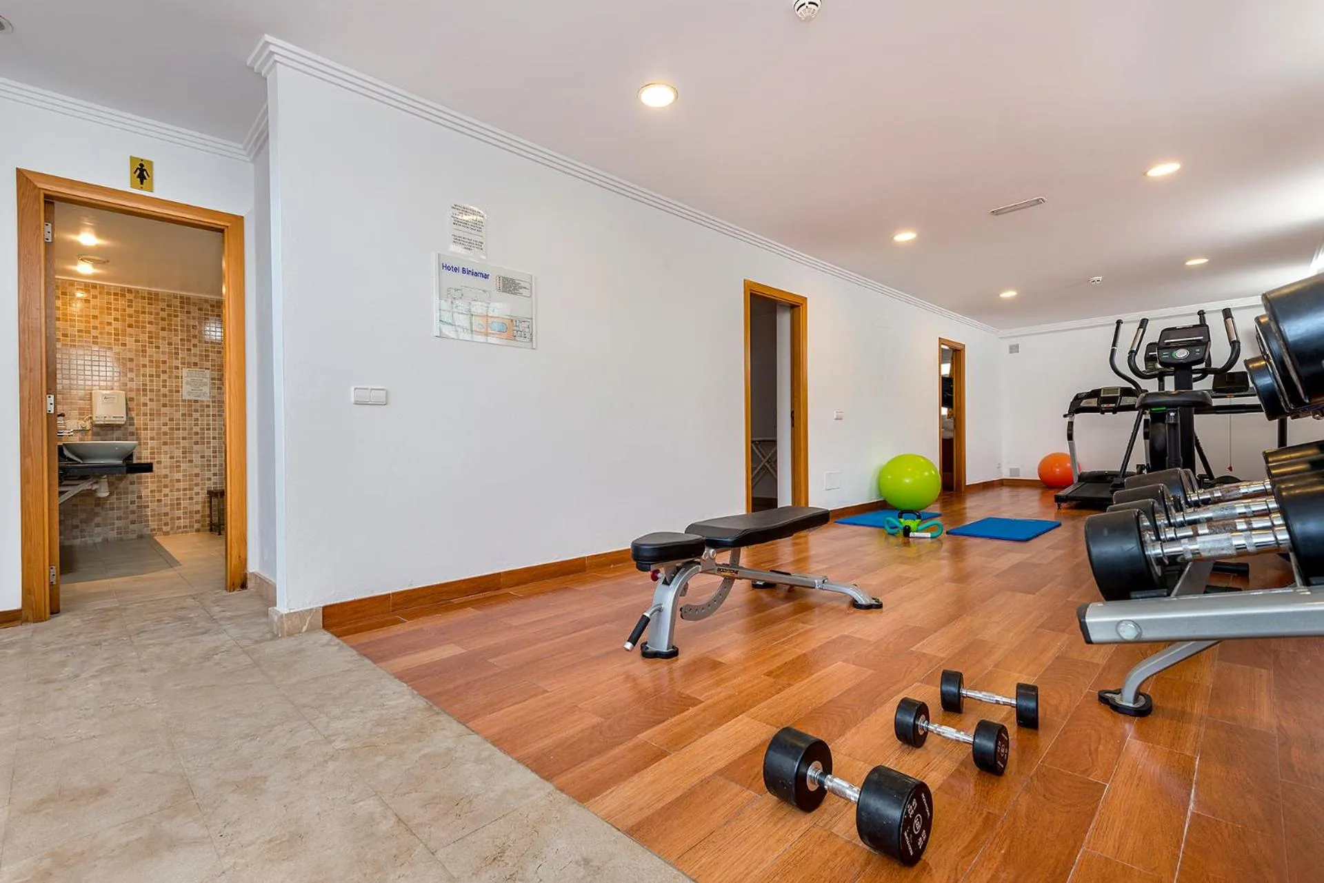 Fitness centre/facilities in Hotel Biniamar