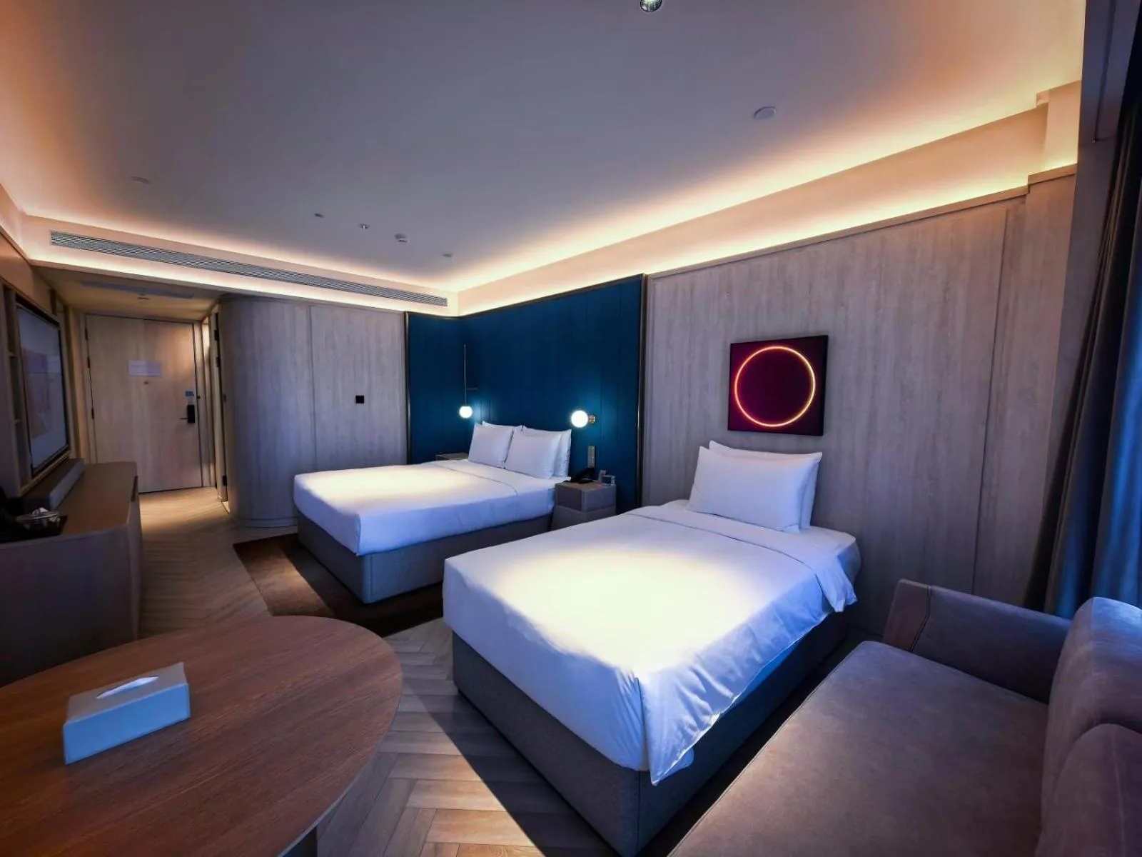 Photo of the whole room in Crystal Orange Beijing Tiantan hospital and Head quarters Hotel