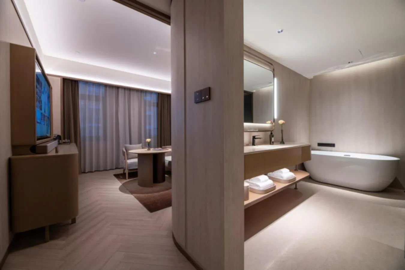 Photo of the whole room in Crystal Orange Beijing Tiantan hospital and Head quarters Hotel